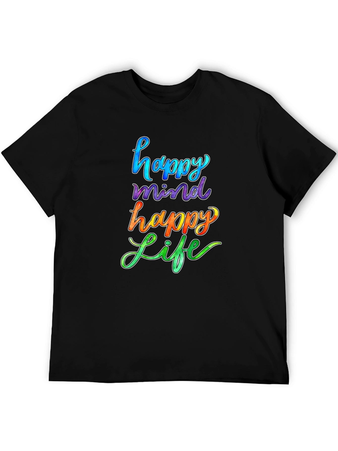 Happy Mind Happy Life Graphic T-Shirt