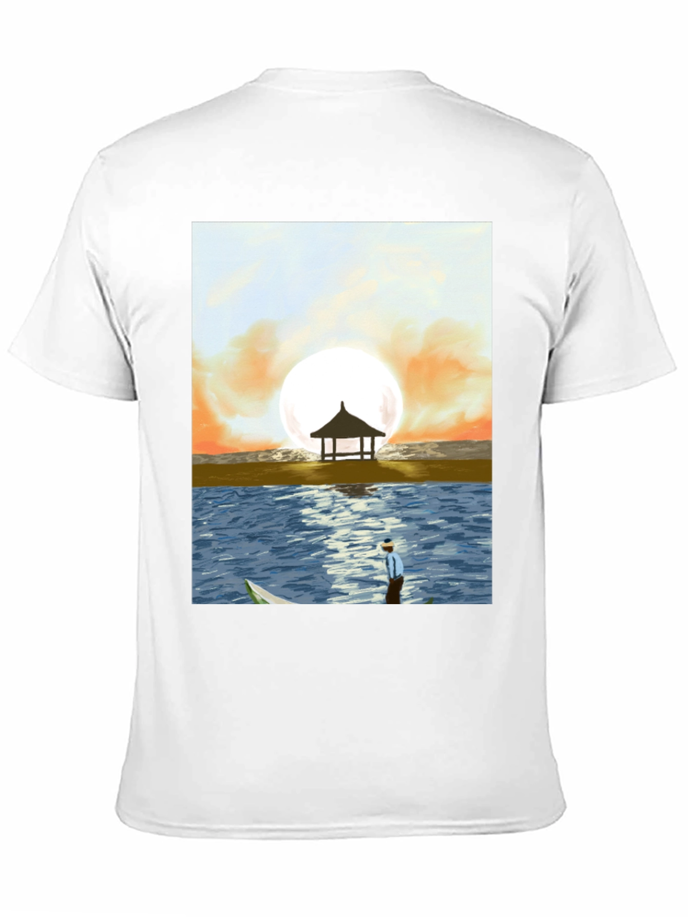 Sunset Beach Graphic Tee - Stylish Mens T-Shirt