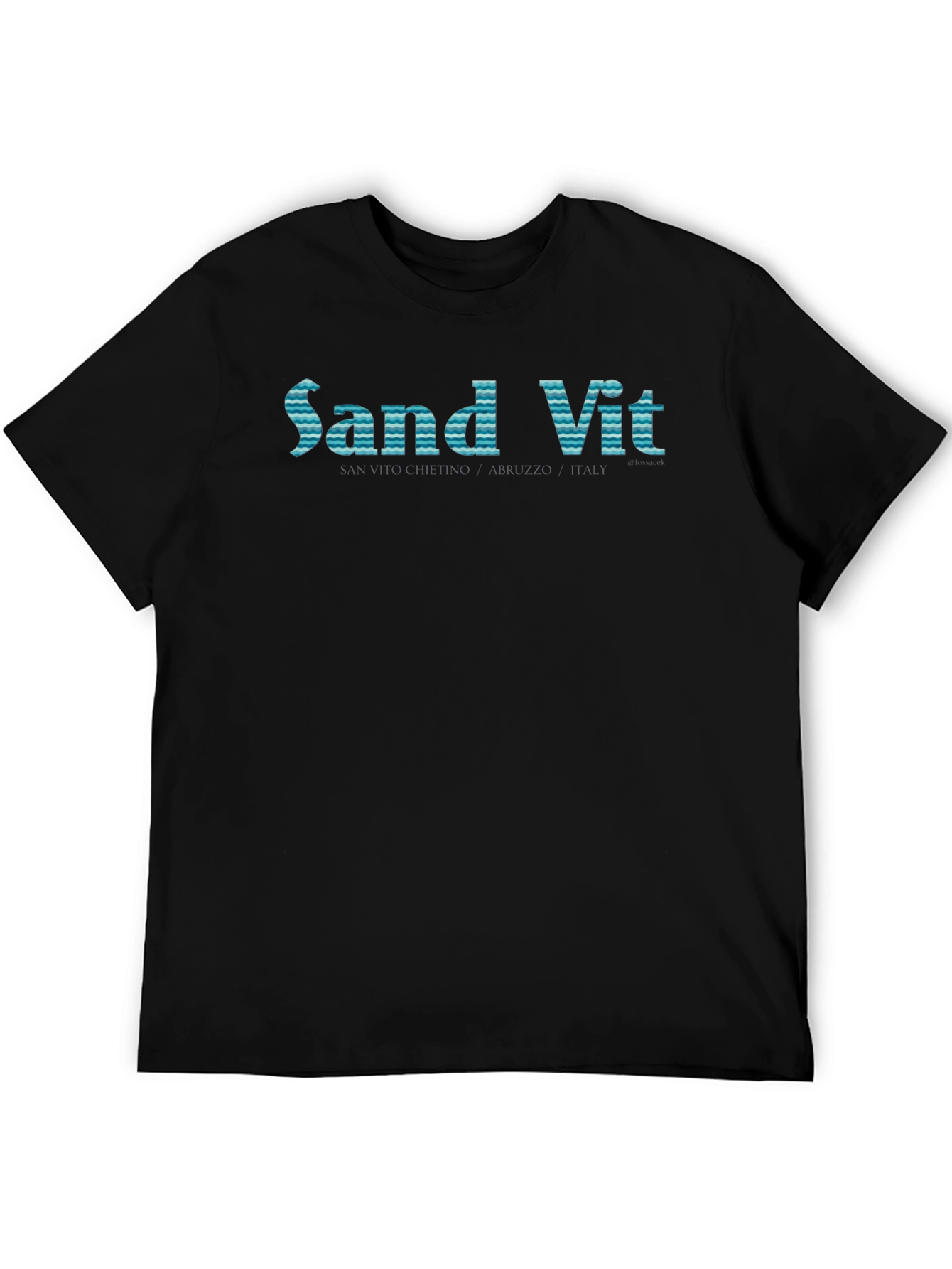 Sand Vit Graphic Tee - Black Cotton T-Shirt