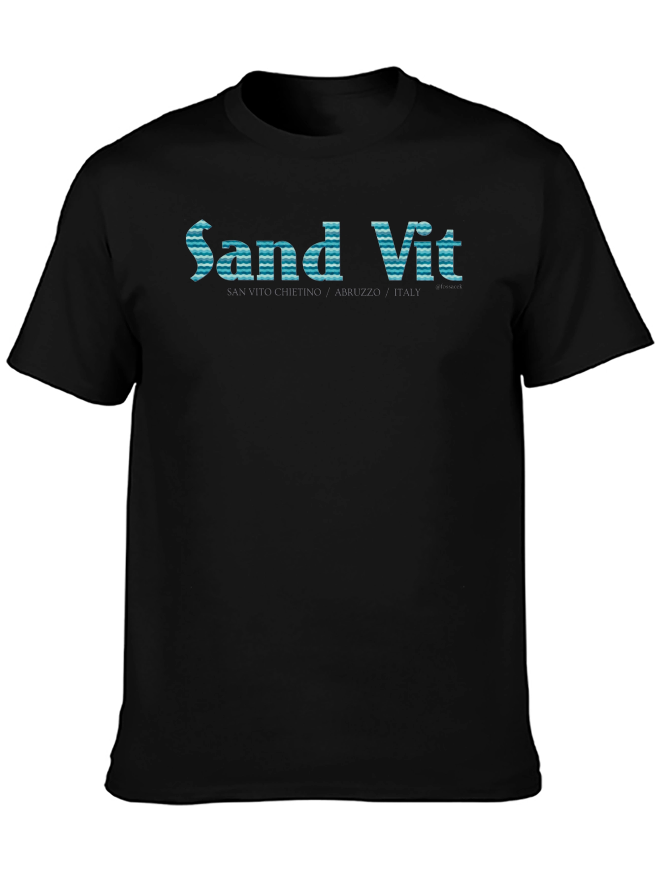 Sand Vit Graphic Tee - Black Cotton T-Shirt
