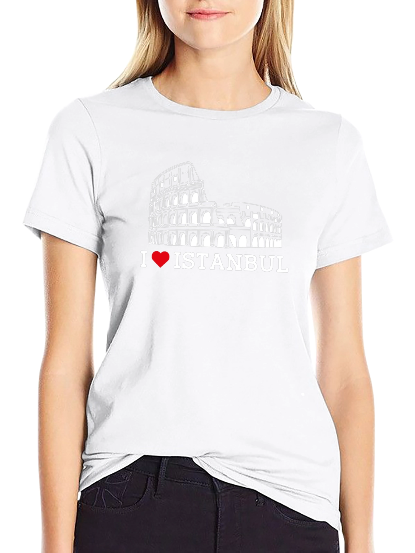 I Love Istanbul Black Graphic Tee