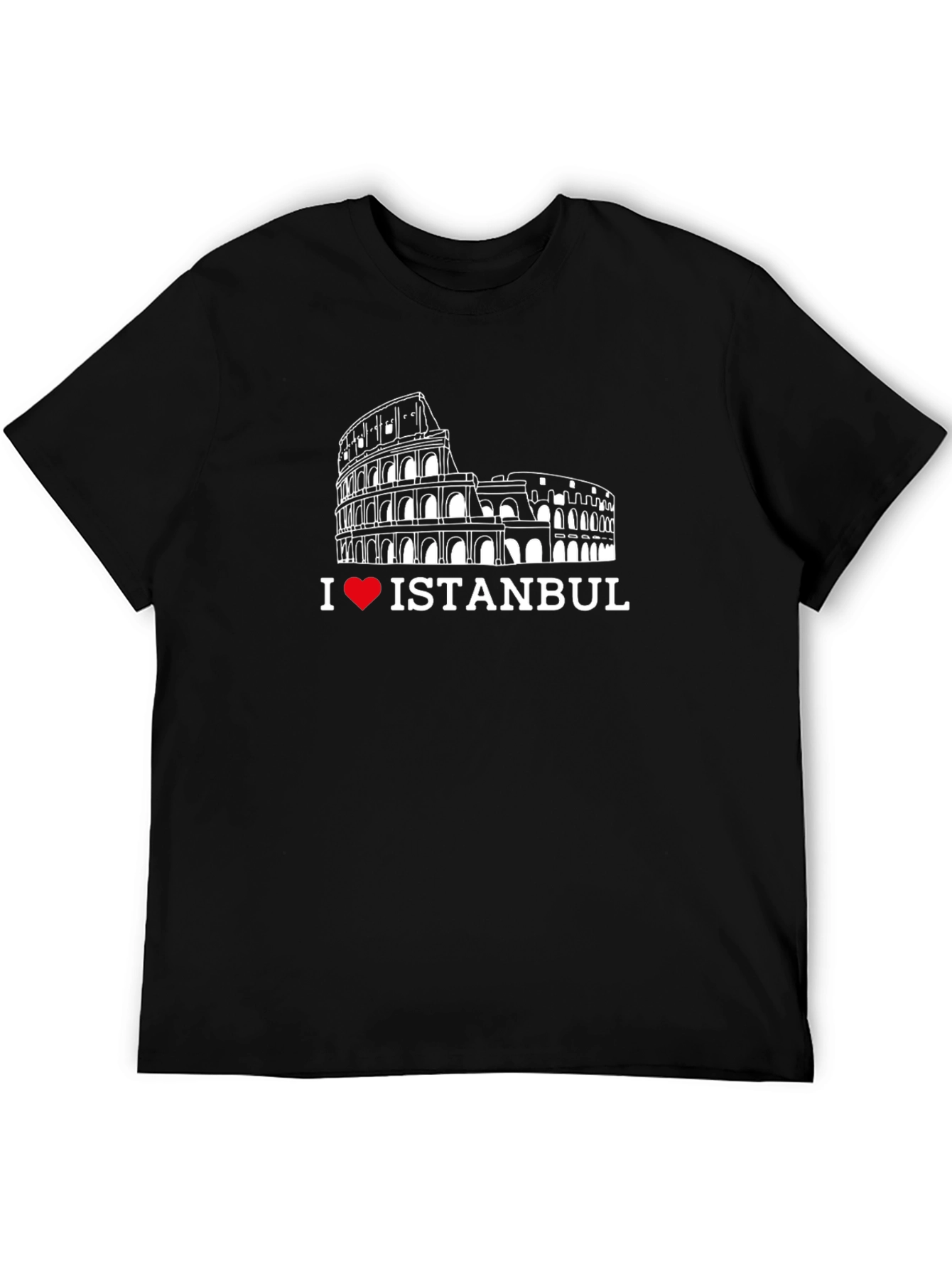I Love Istanbul Black Graphic Tee