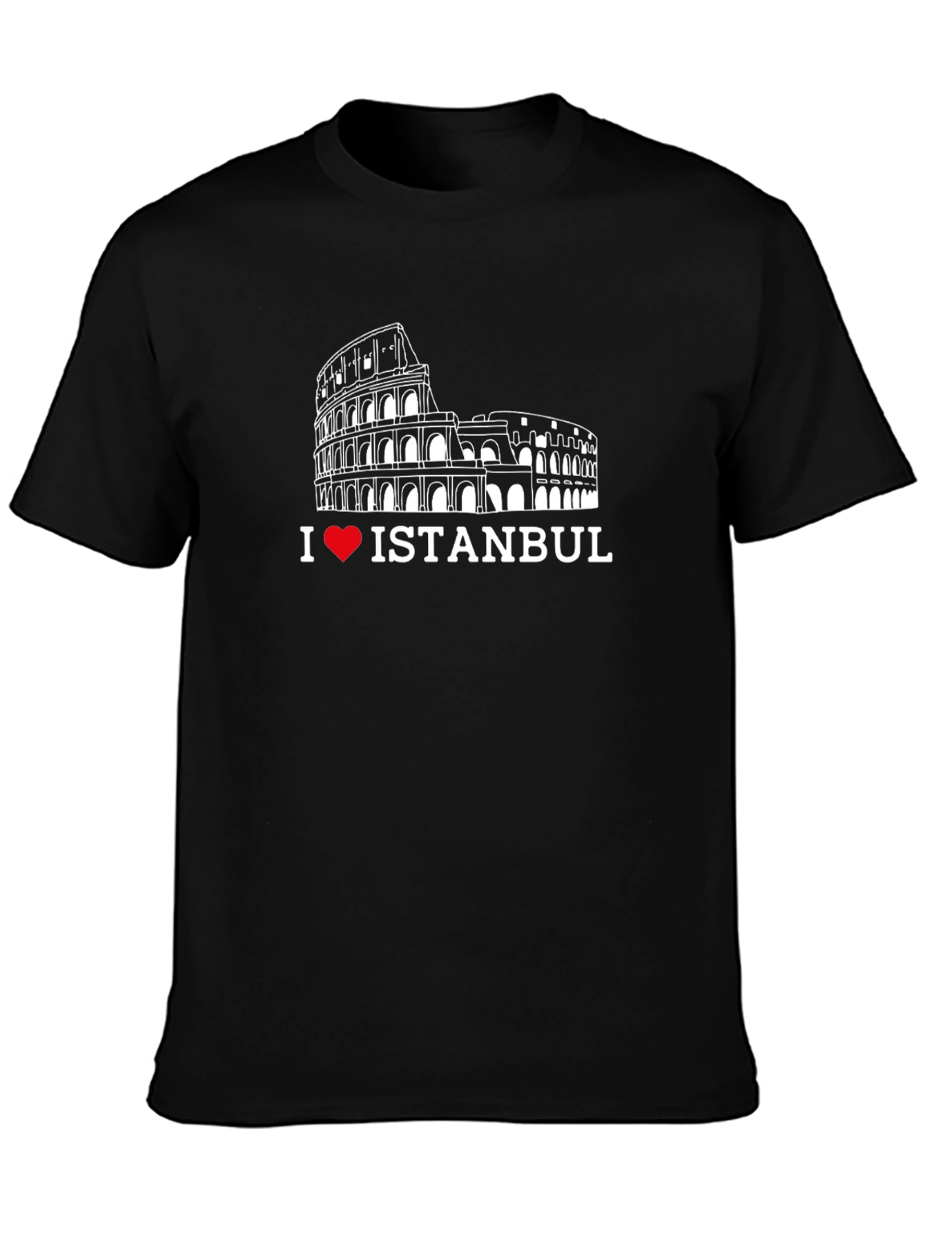 I Love Istanbul Black Graphic Tee