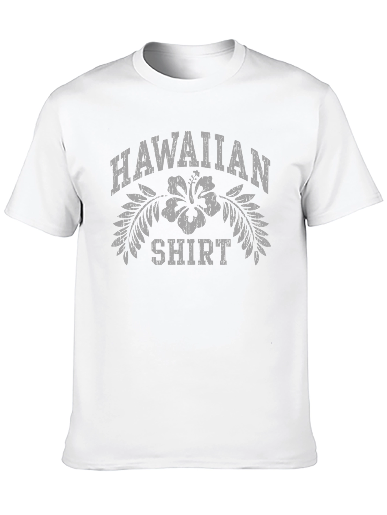 Hawaiian Shirt Graphic Tee - Black