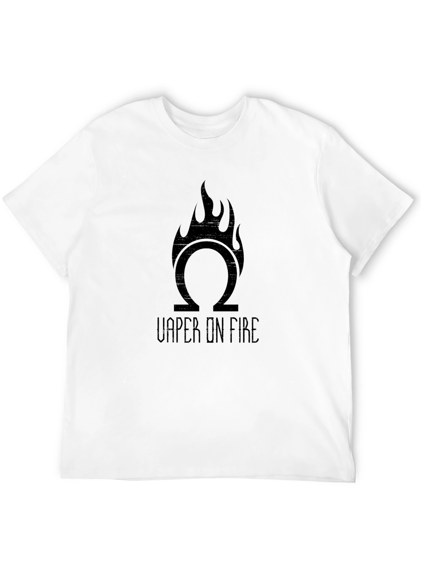 Omega Vaper On Fire Black T-Shirt