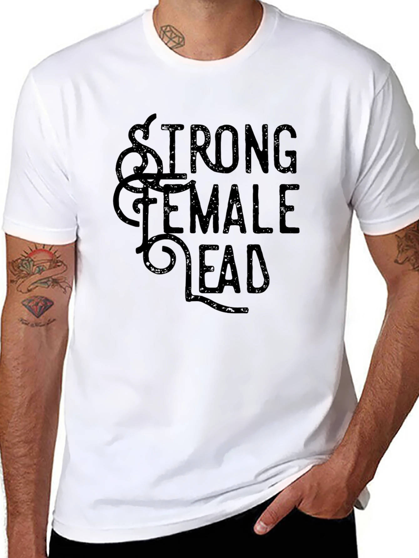Strong Female Lead Graphic T-Shirt - Black