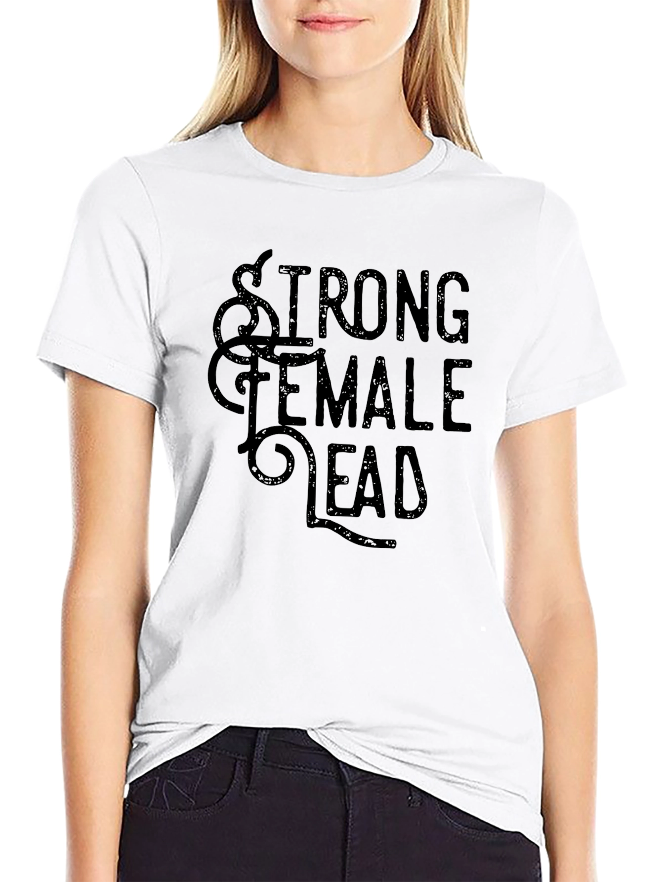 Strong Female Lead Graphic T-Shirt - Black