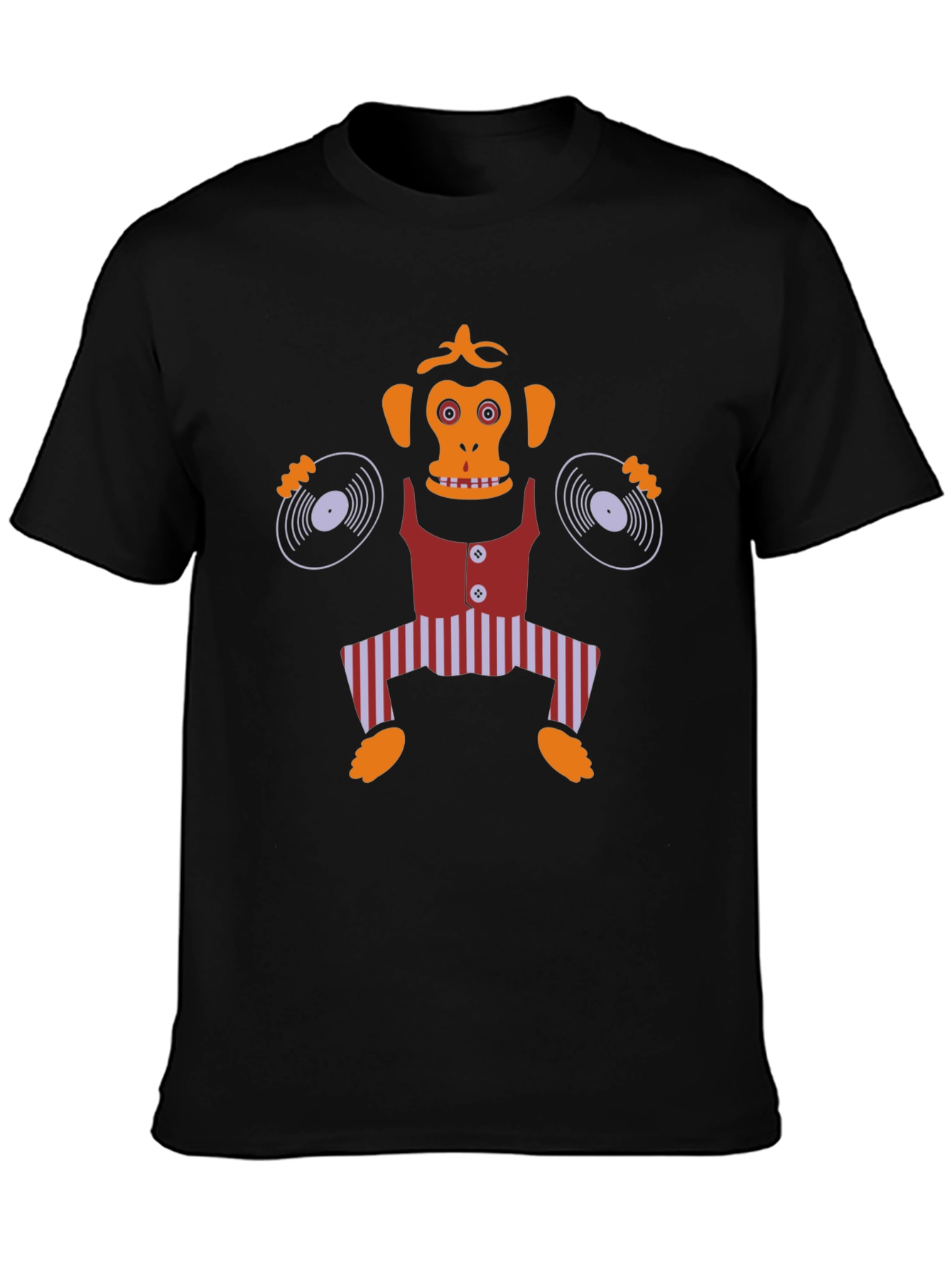 DJ Monkey Graphic Tee - Quirky Cartoon Design
