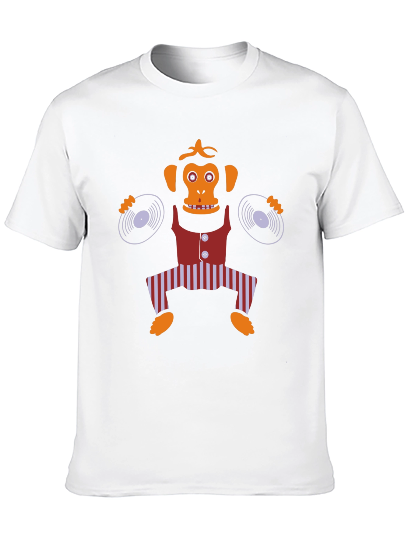 DJ Monkey Graphic Tee - Quirky Cartoon Design