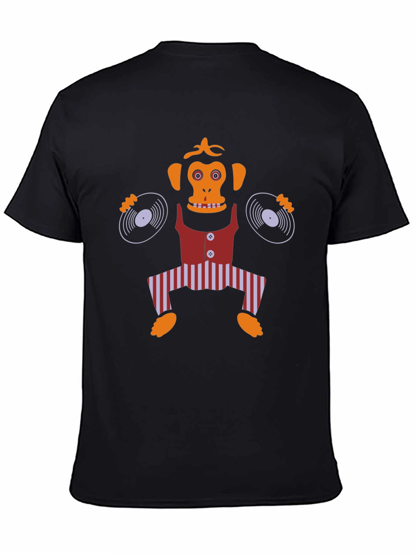 DJ Monkey Graphic Tee - Quirky Cartoon Design