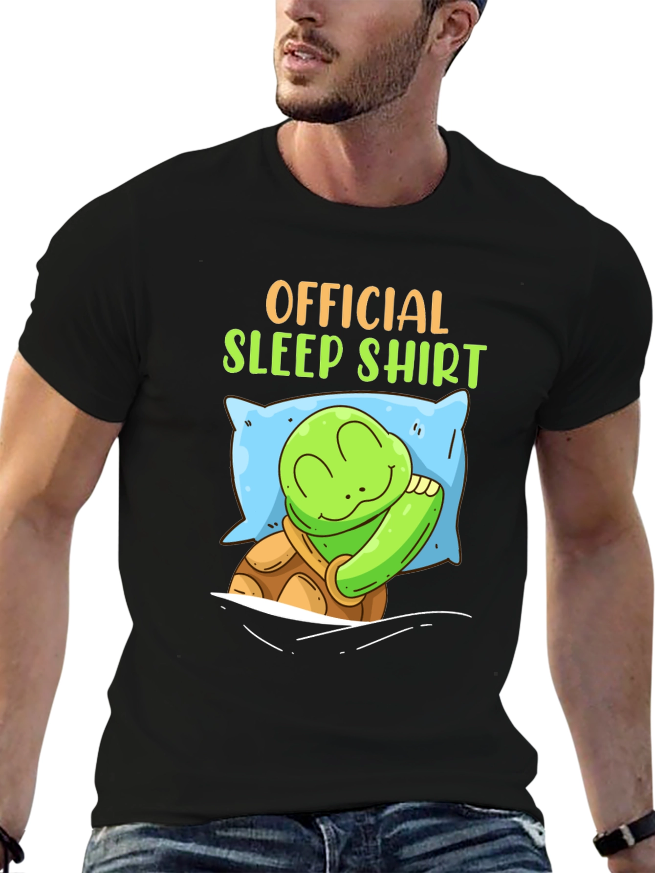 Official Sleep Shirt - Turtle on Pillow T-Shirt