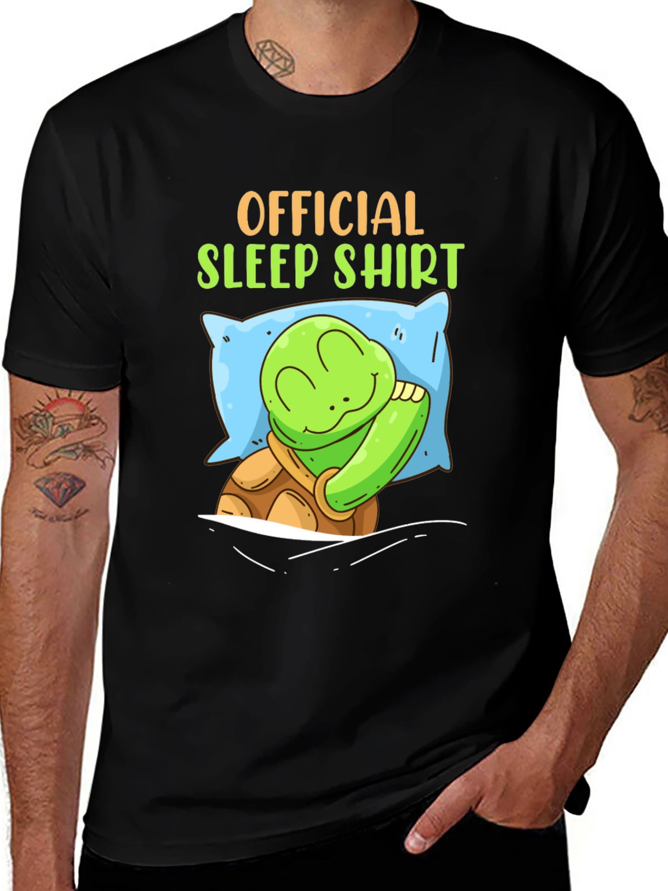 Official Sleep Shirt - Turtle on Pillow T-Shirt