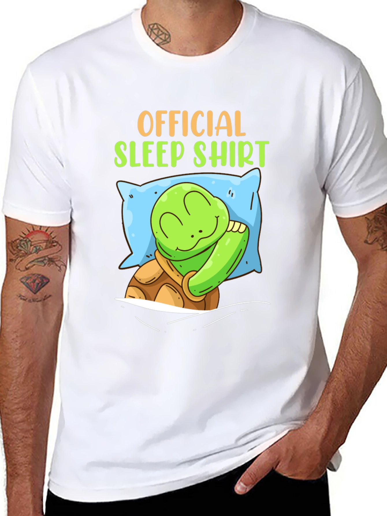 Official Sleep Shirt - Turtle on Pillow T-Shirt