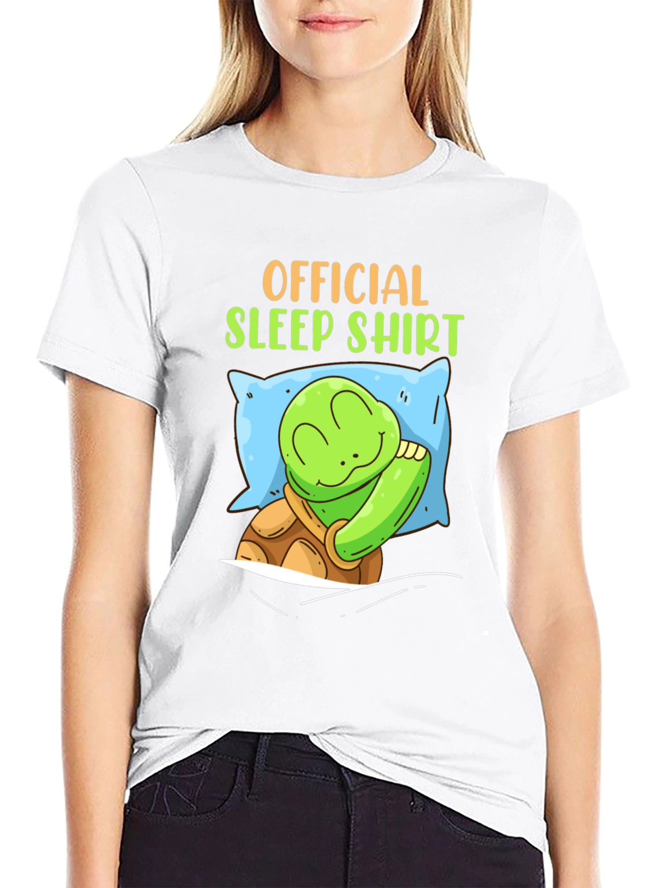 Official Sleep Shirt - Turtle on Pillow T-Shirt