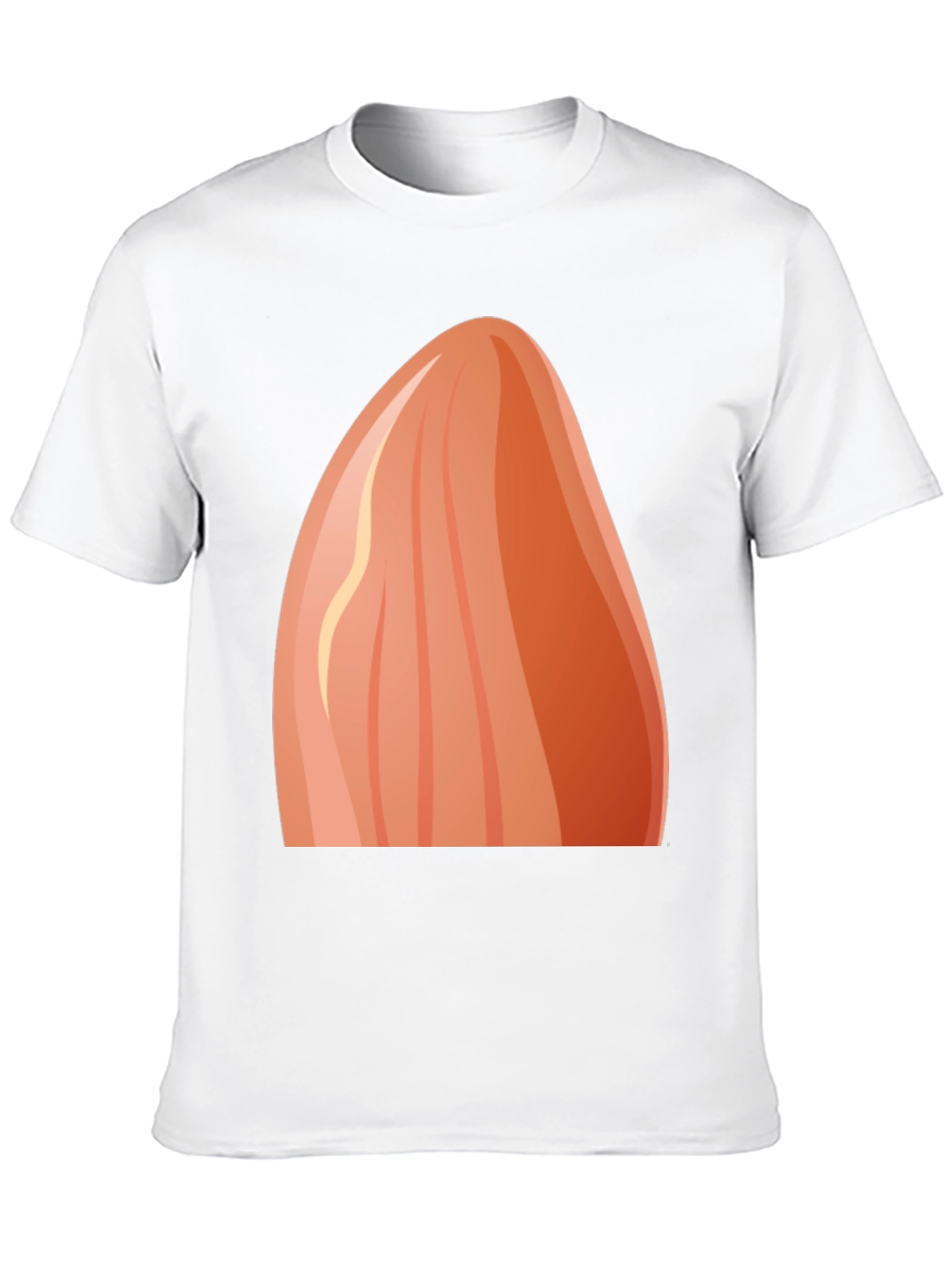 Novelty Almond Graphic Black T-Shirt