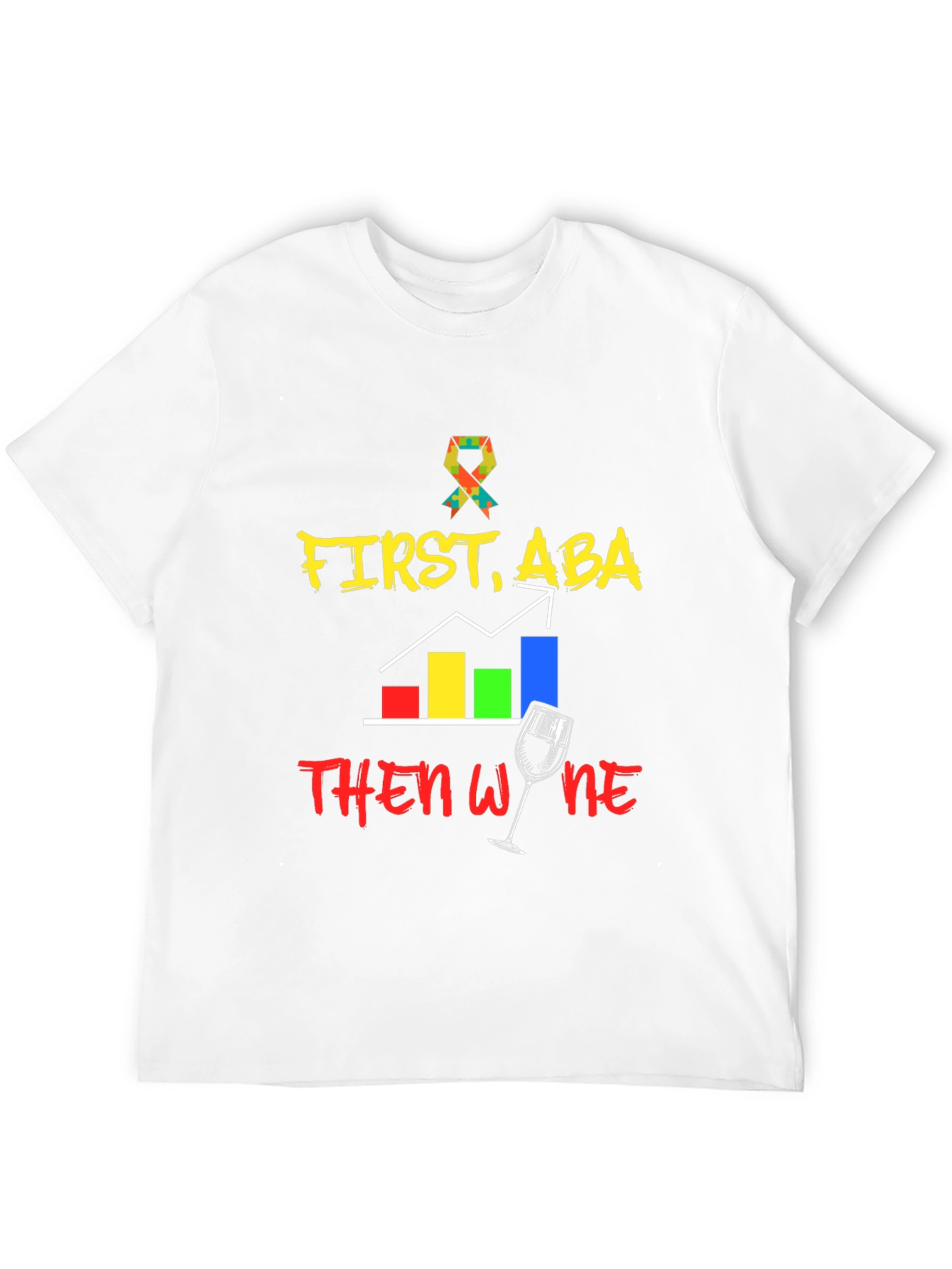 First ABA Then Wine Black T-Shirt