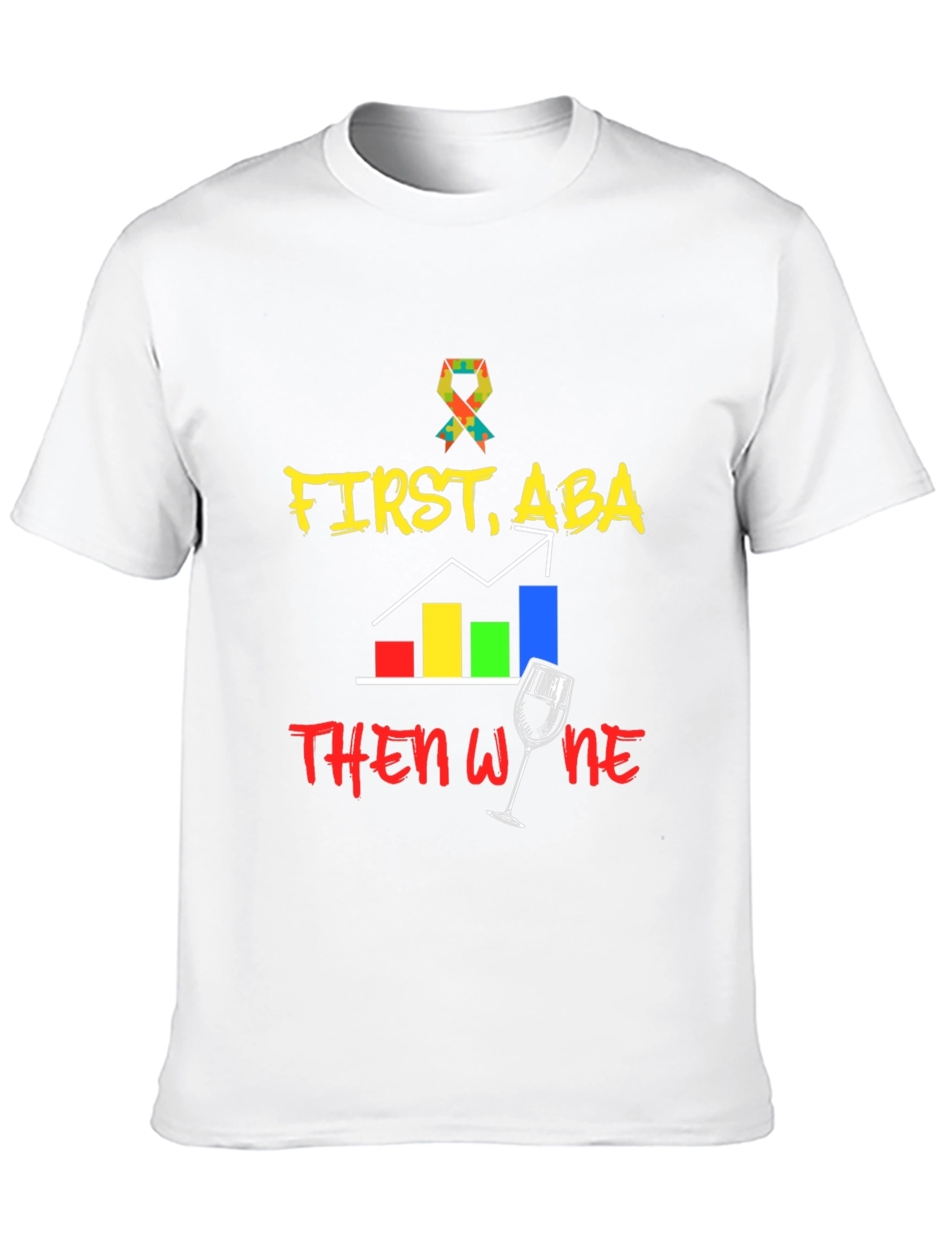 First ABA Then Wine Black T-Shirt