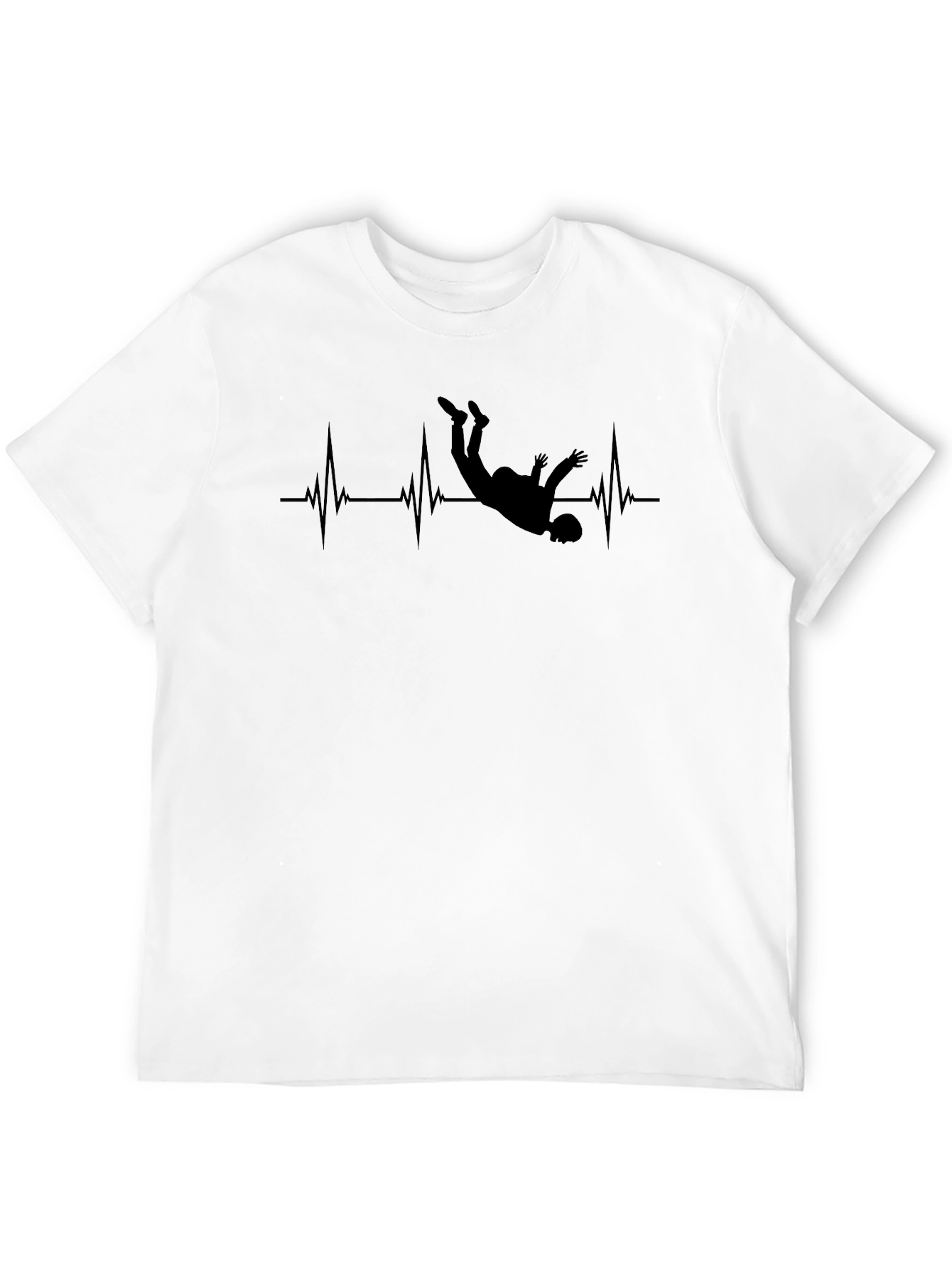 Skydiving Heartbeat T-Shirt - Thrill Seeker Tee