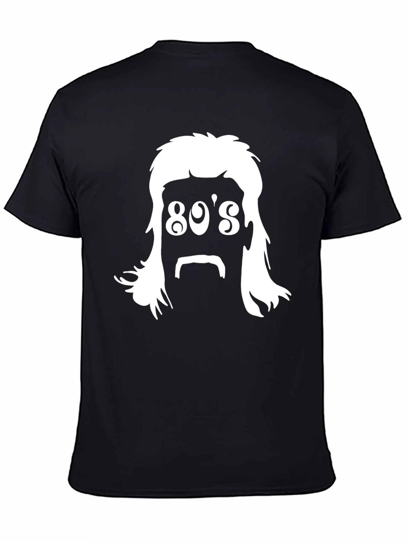 Retro 80s Hair T-Shirt - Black