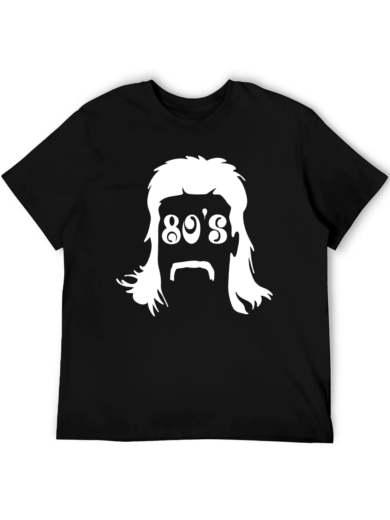 Retro 80s Hair T-Shirt - Black