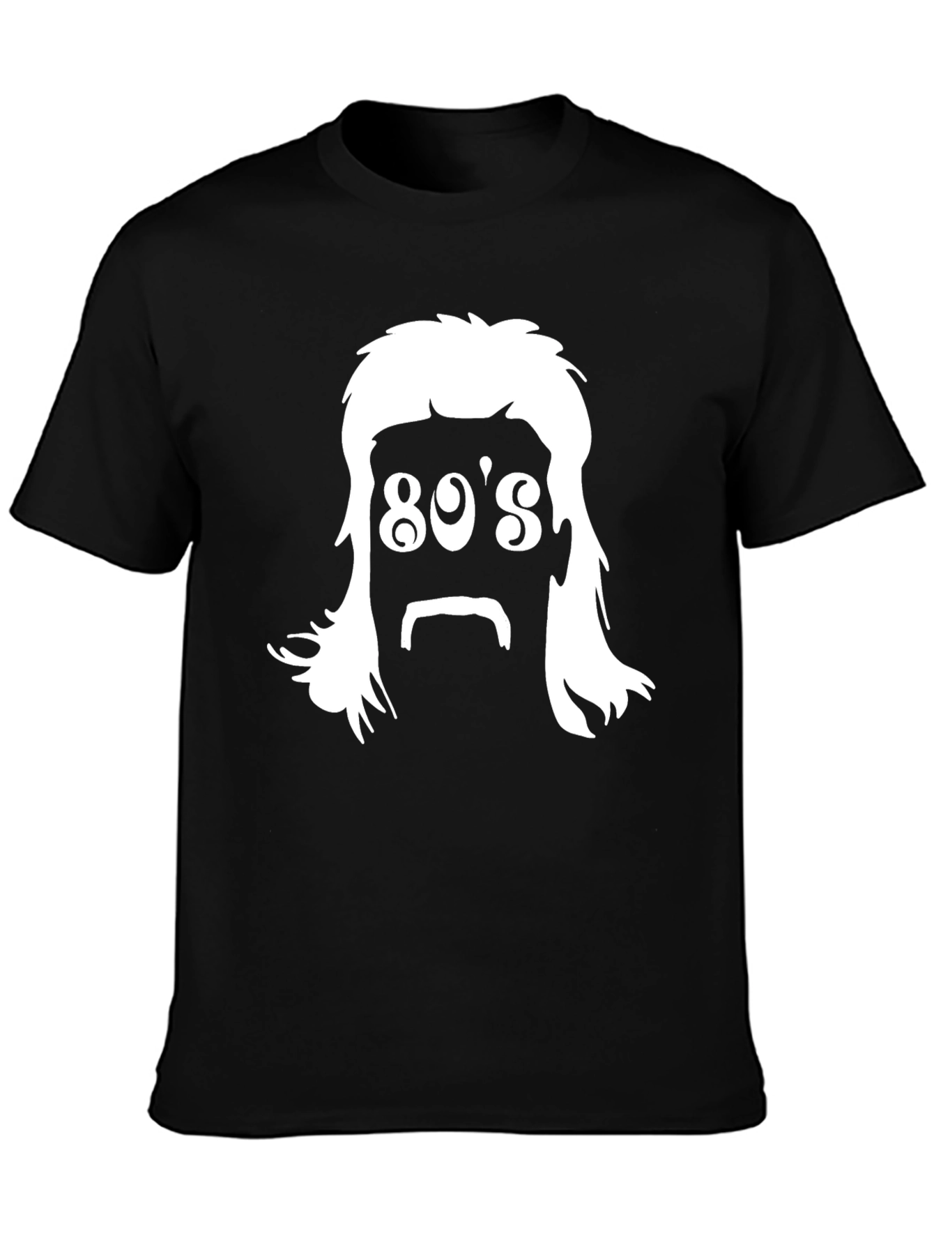 Retro 80s Hair T-Shirt - Black