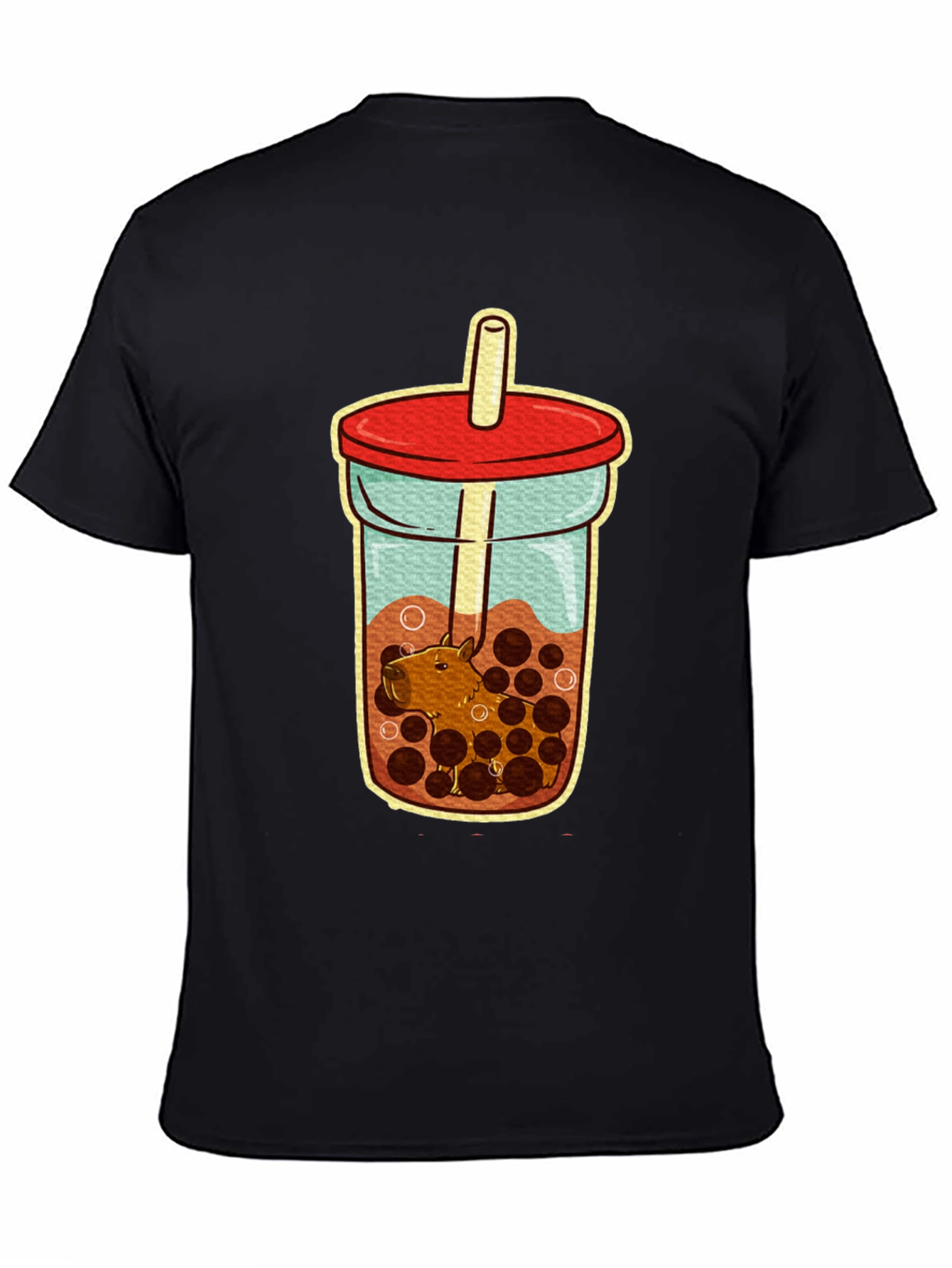 Capybara Bubble Tea T-Shirt - Cute Graphic Tee