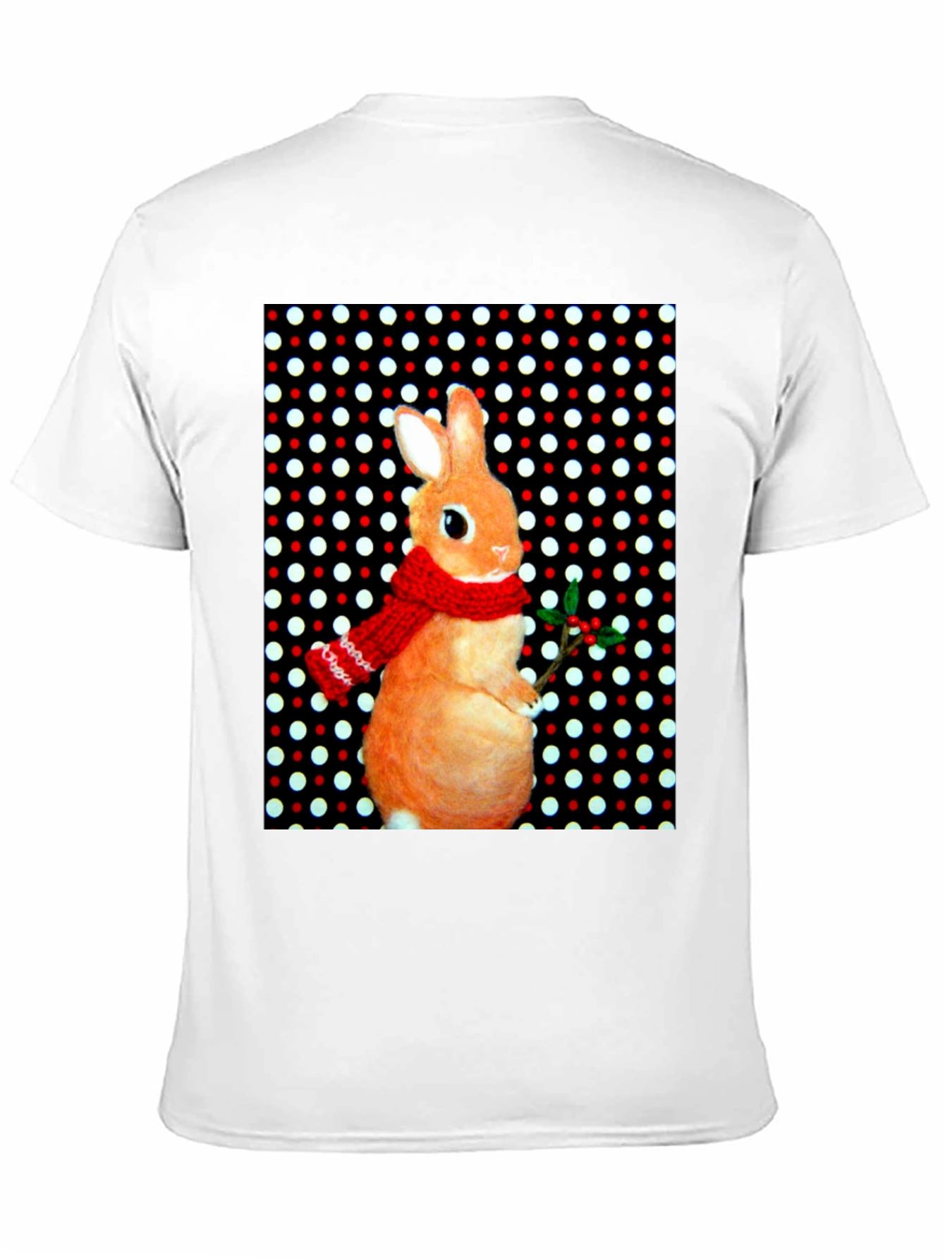 Festive Rabbit Graphic Tee - Holiday Edition