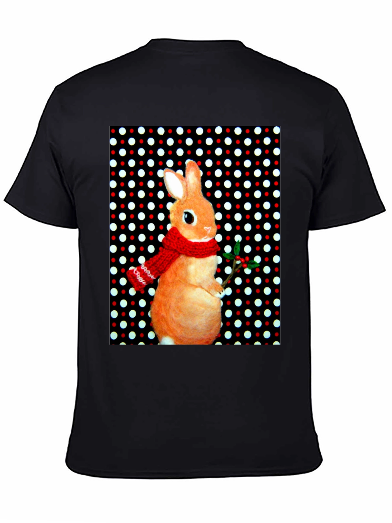 Festive Rabbit Graphic Tee - Holiday Edition