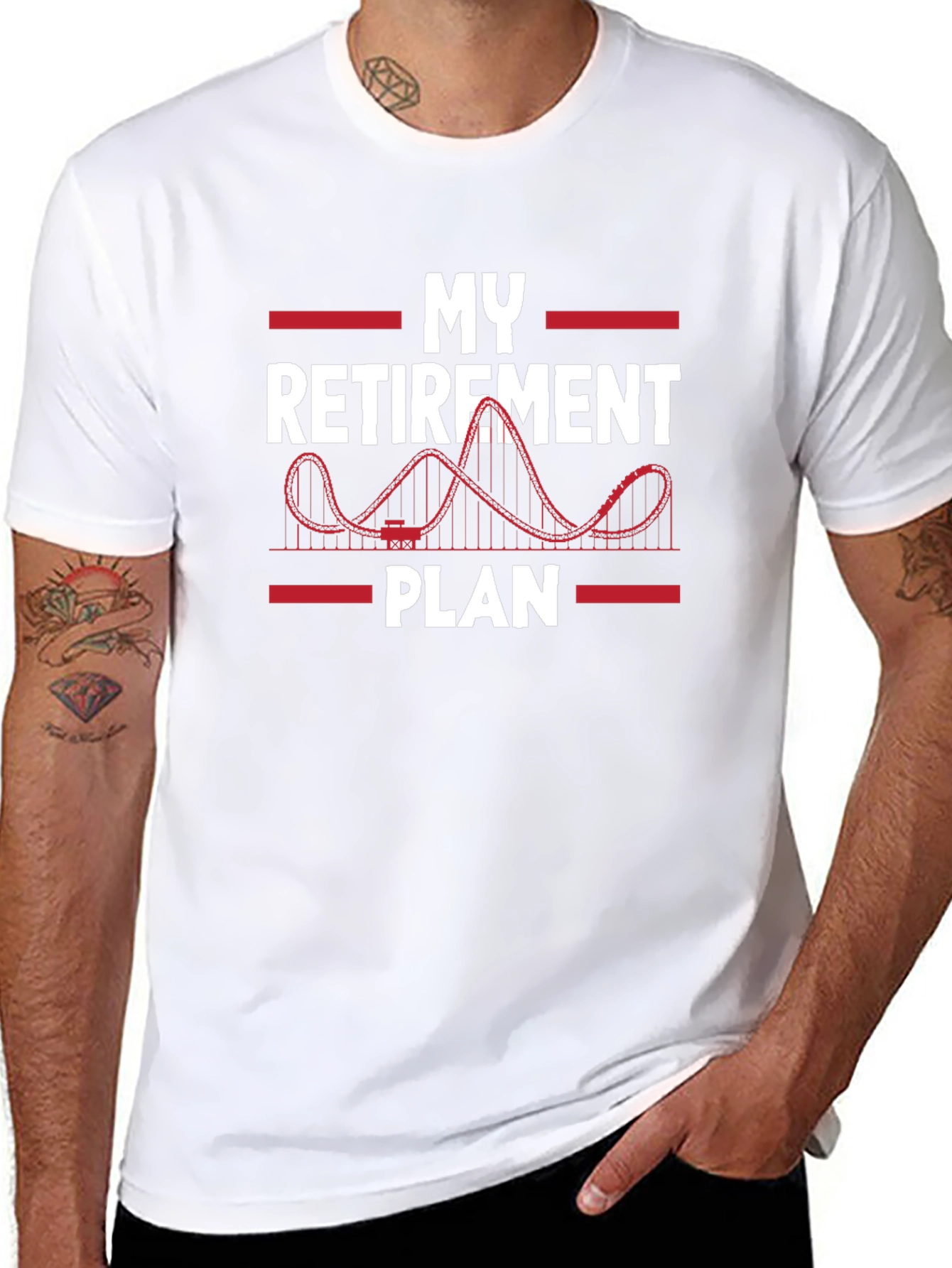 Retirement Plan Roller Coaster T-Shirt
