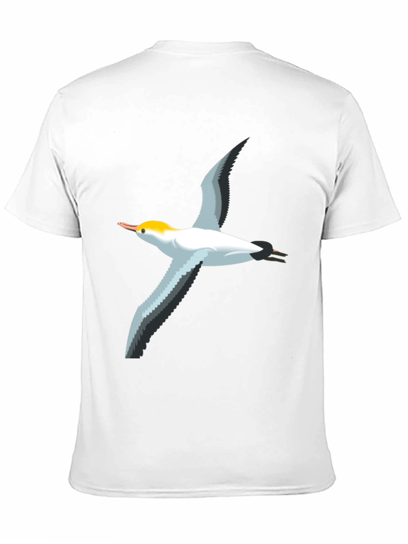 Black T-Shirt with Bird Graphic