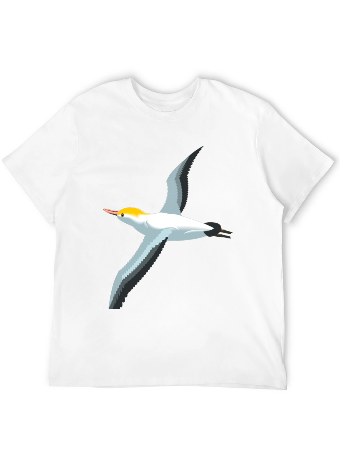Black T-Shirt with Bird Graphic