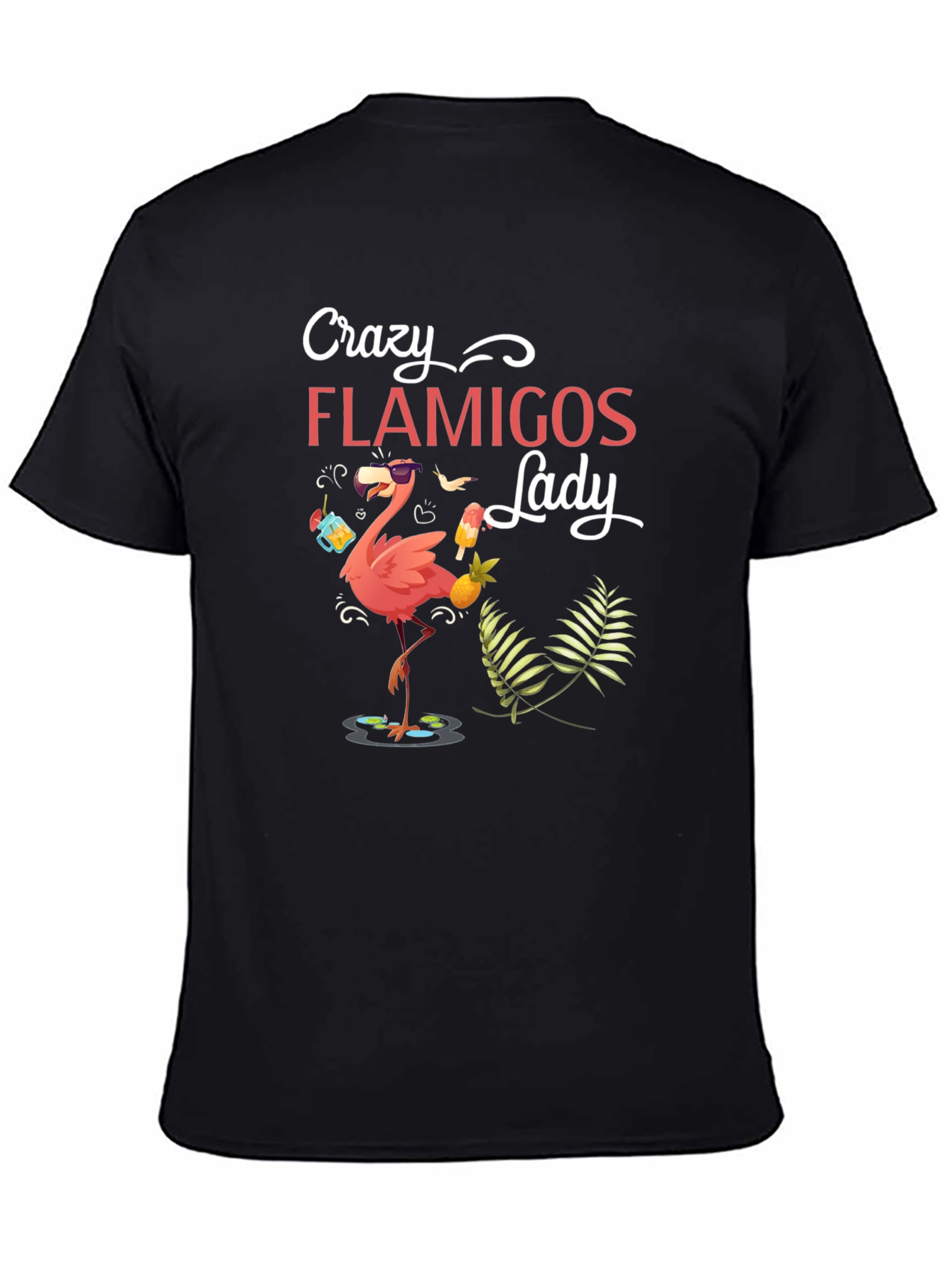 Crazy Flamingos Lady T-Shirt