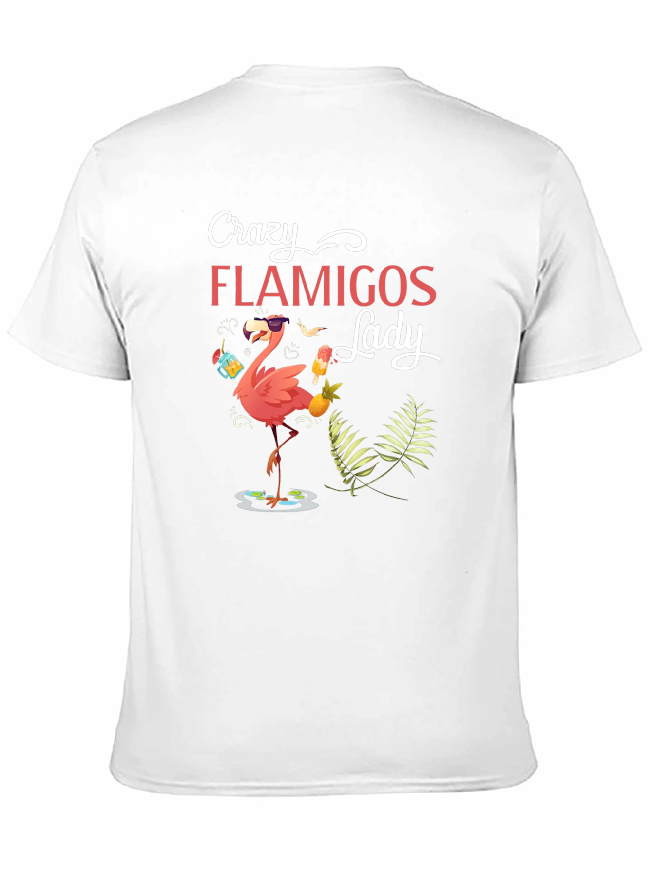 Crazy Flamingos Lady T-Shirt