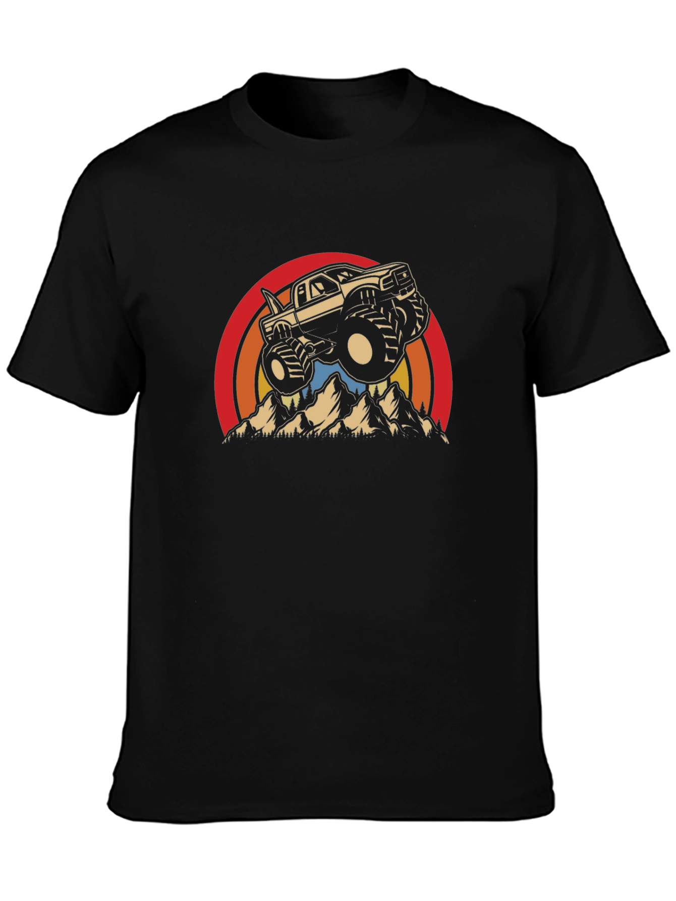 Monster Truck Retro Graphic Tee