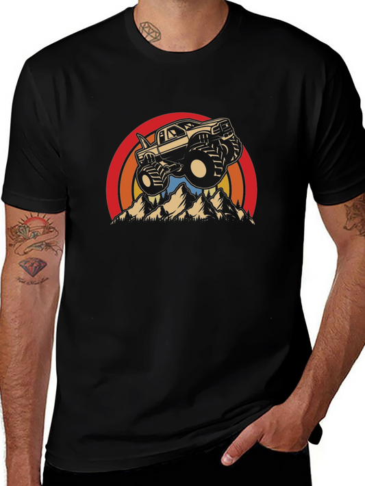 Monster Truck Retro Graphic Tee