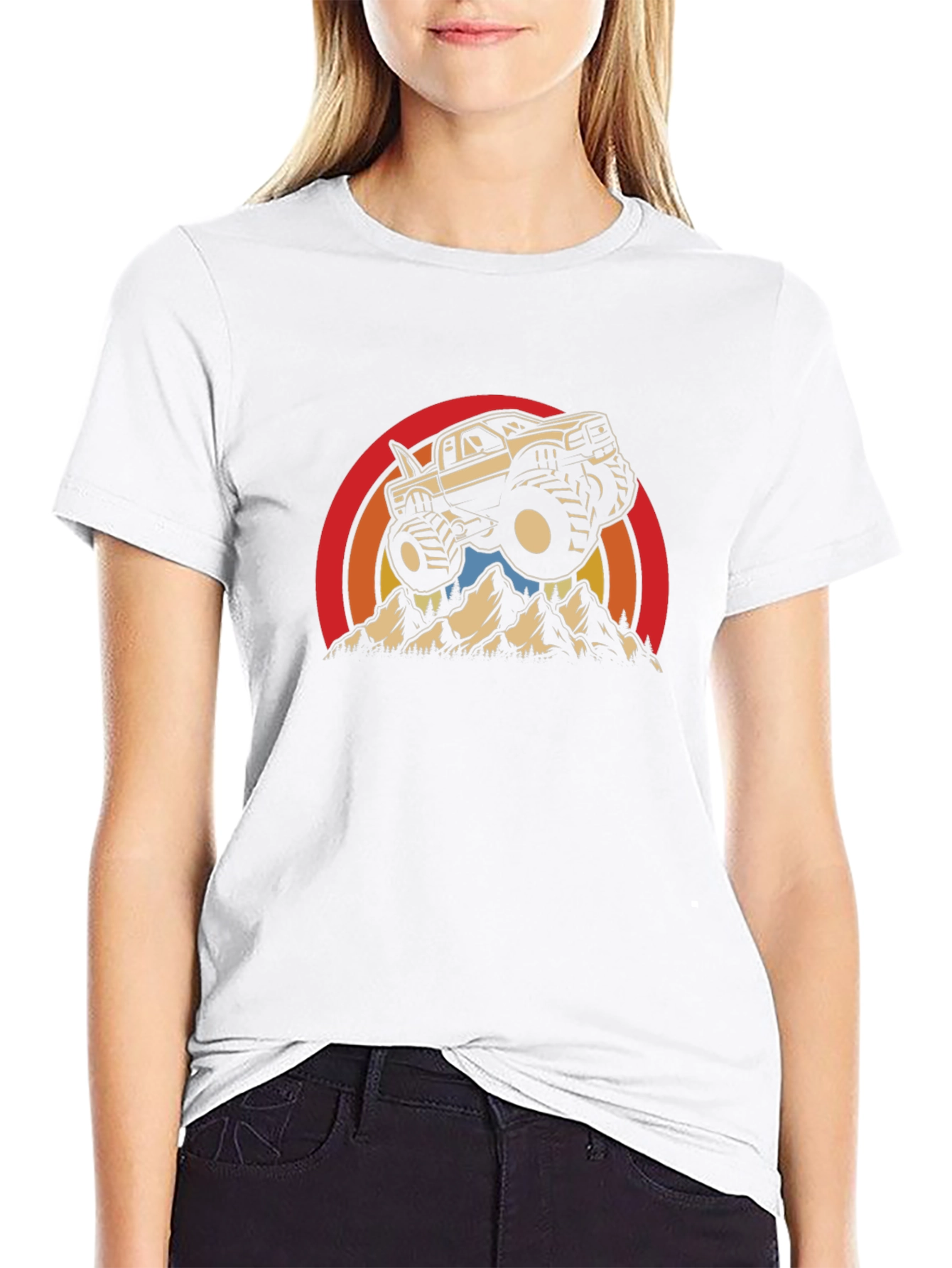 Monster Truck Retro Graphic Tee