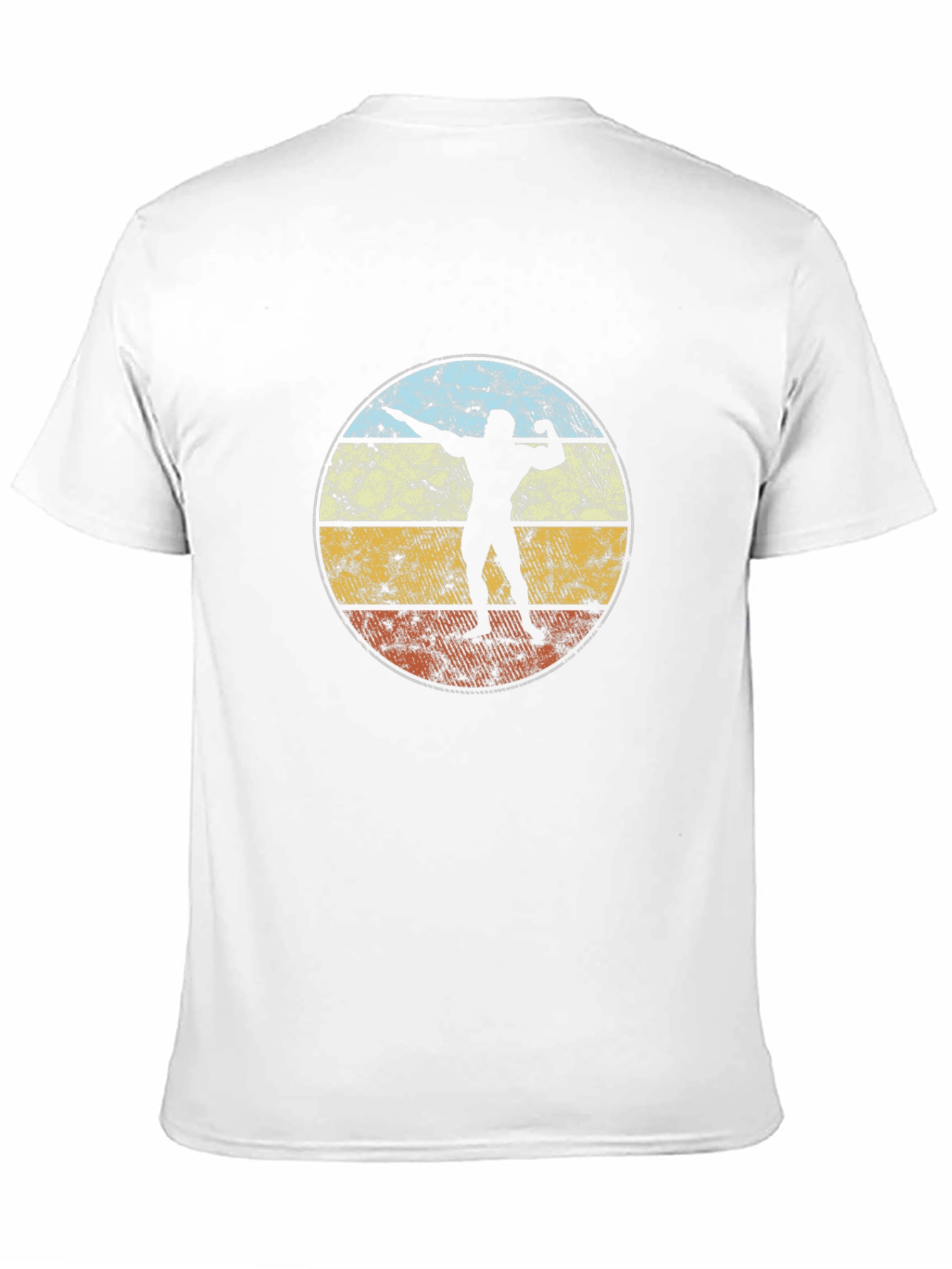 Retro Shot Put T-Shirt - Black Graphic Tee
