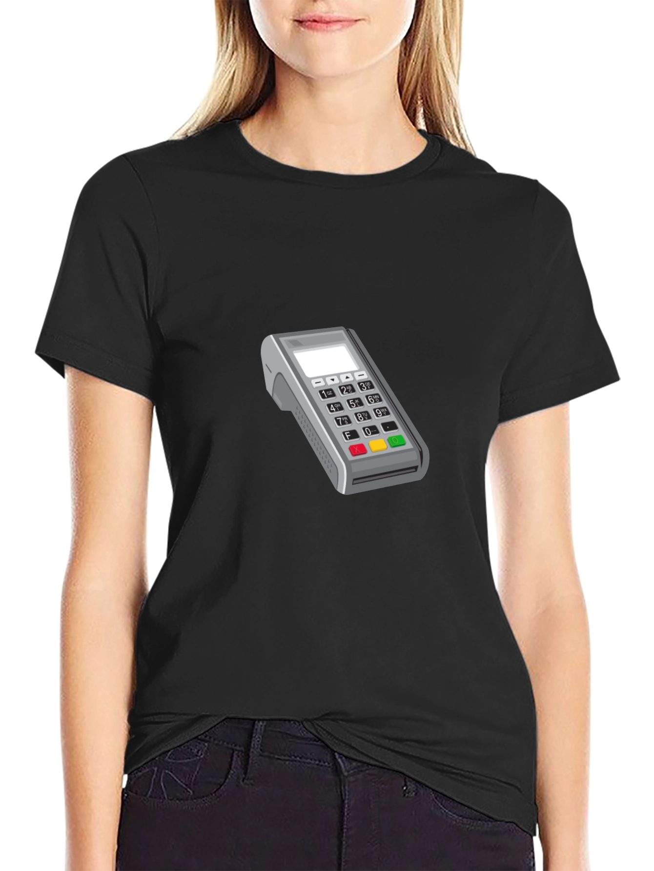 Modern POS Terminal Graphic Tee - Black
