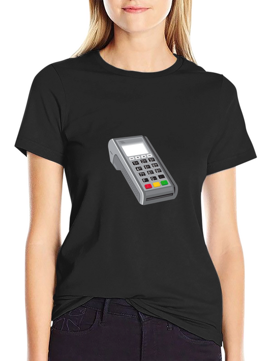 Modern POS Terminal Graphic Tee - Black