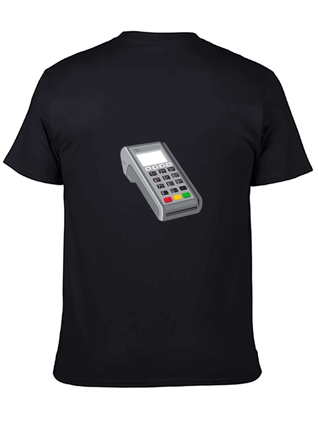 Modern POS Terminal Graphic Tee - Black