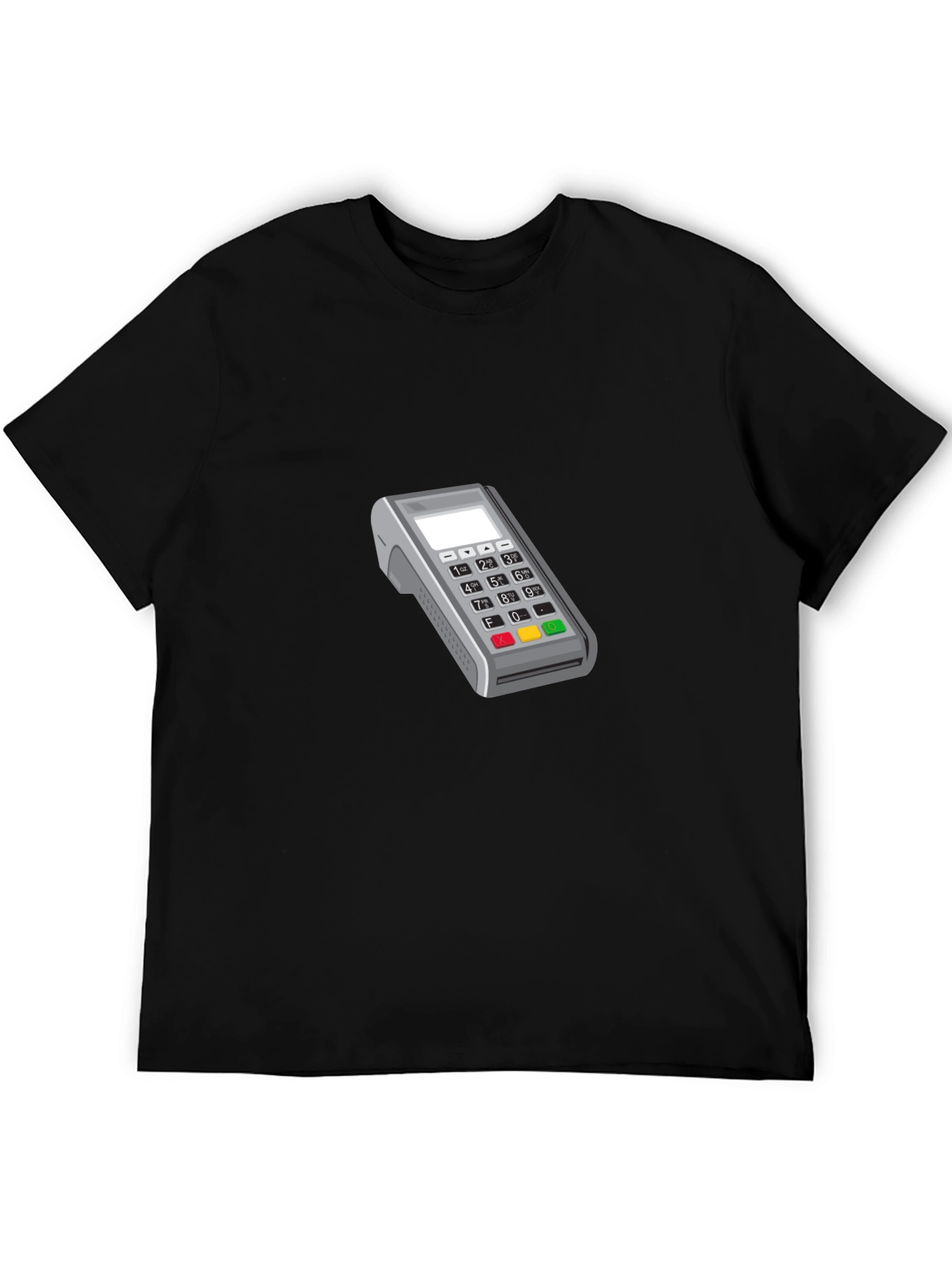 Modern POS Terminal Graphic Tee - Black