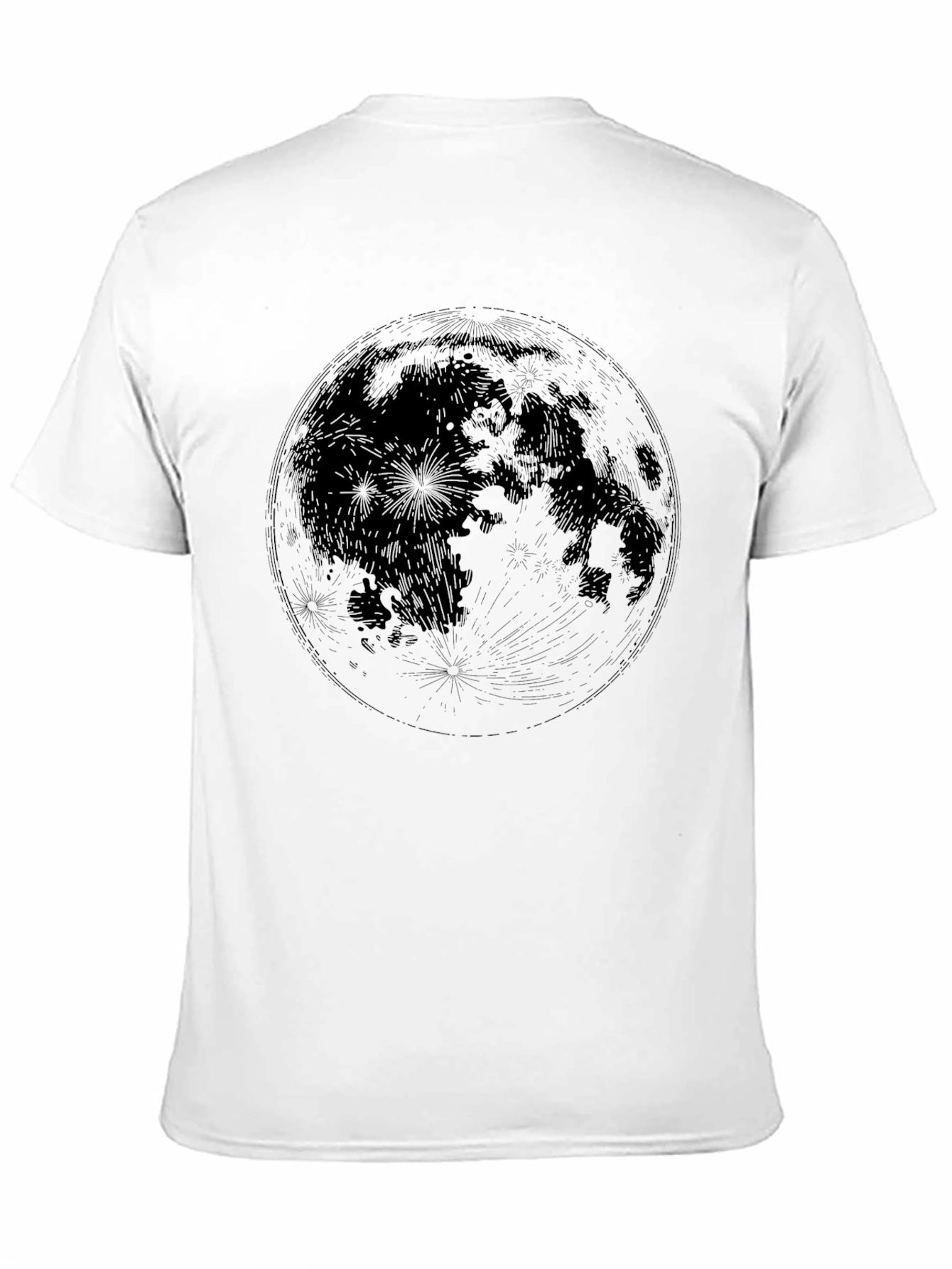 Lunar Graphic Print Crew Neck T-Shirt