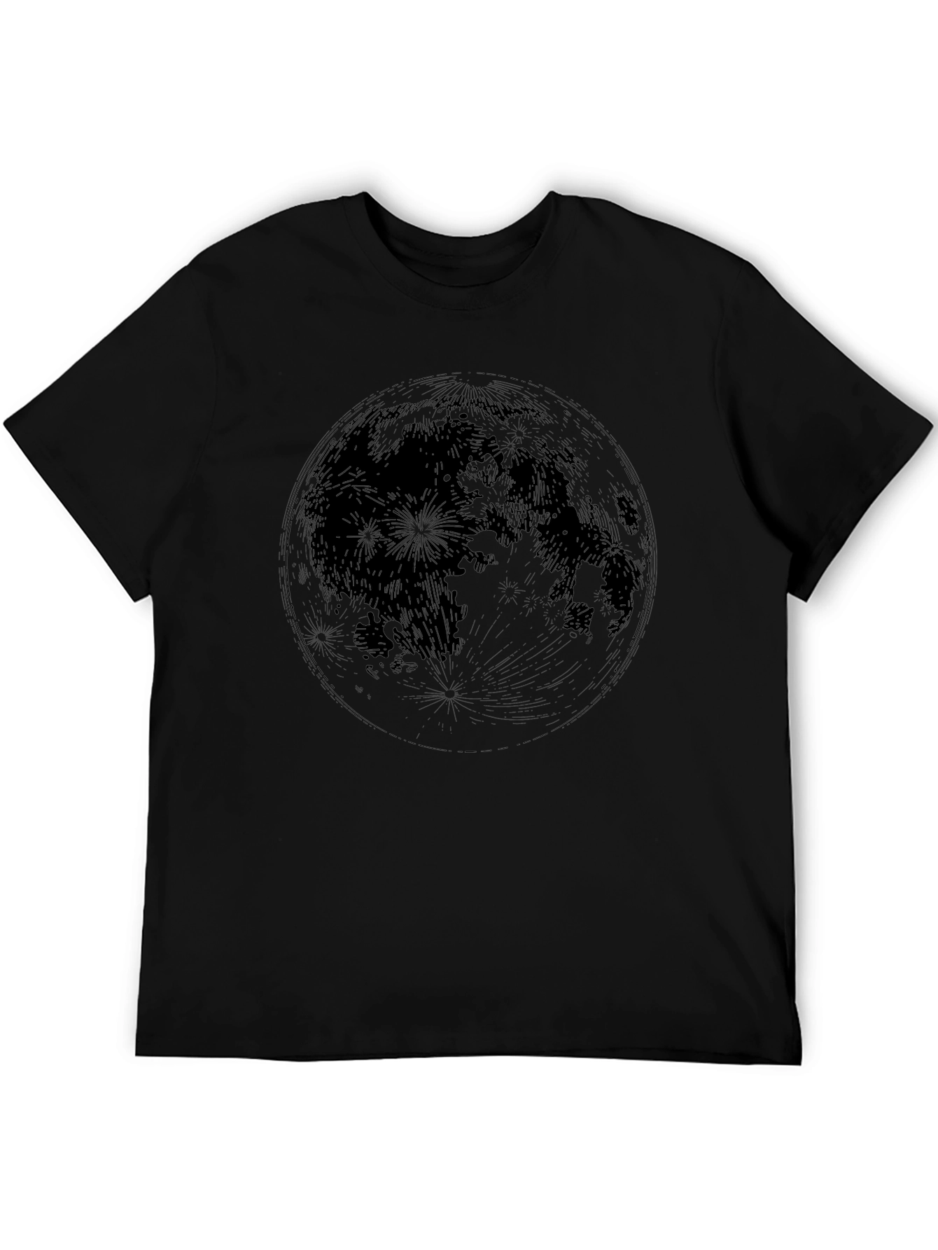Lunar Graphic Print Crew Neck T-Shirt