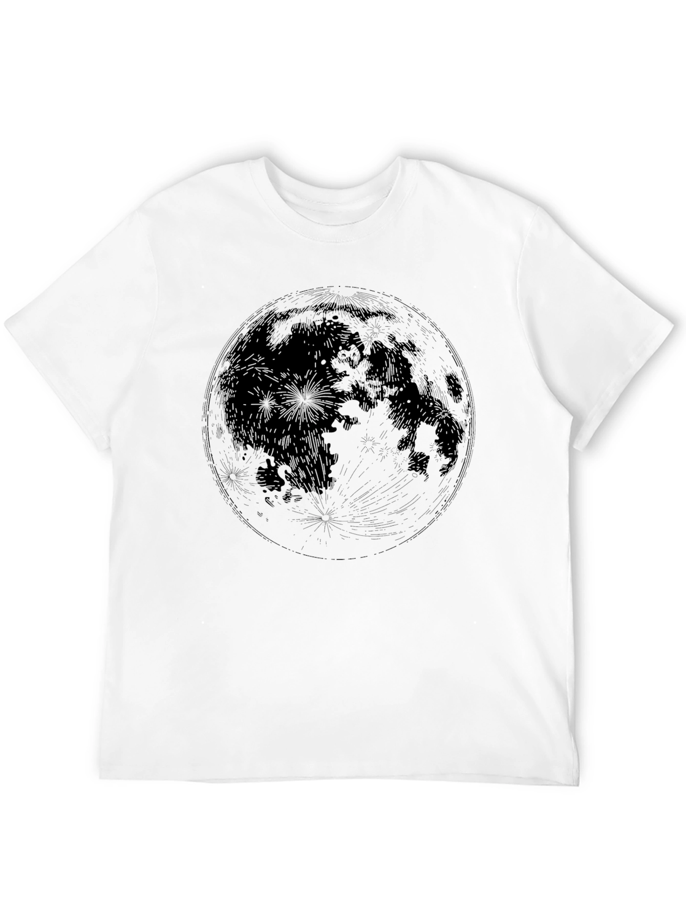 Lunar Graphic Print Crew Neck T-Shirt