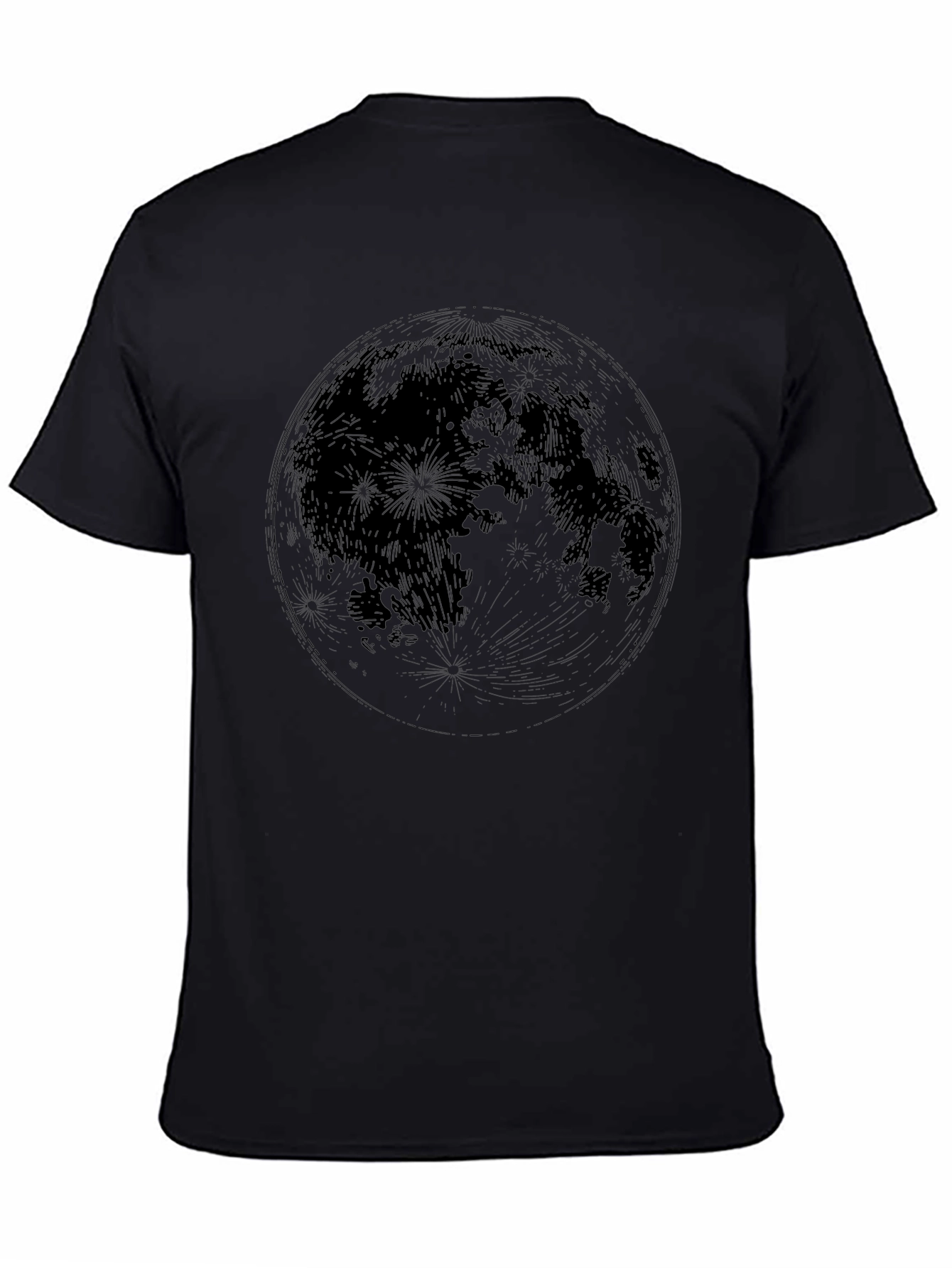 Lunar Graphic Print Crew Neck T-Shirt