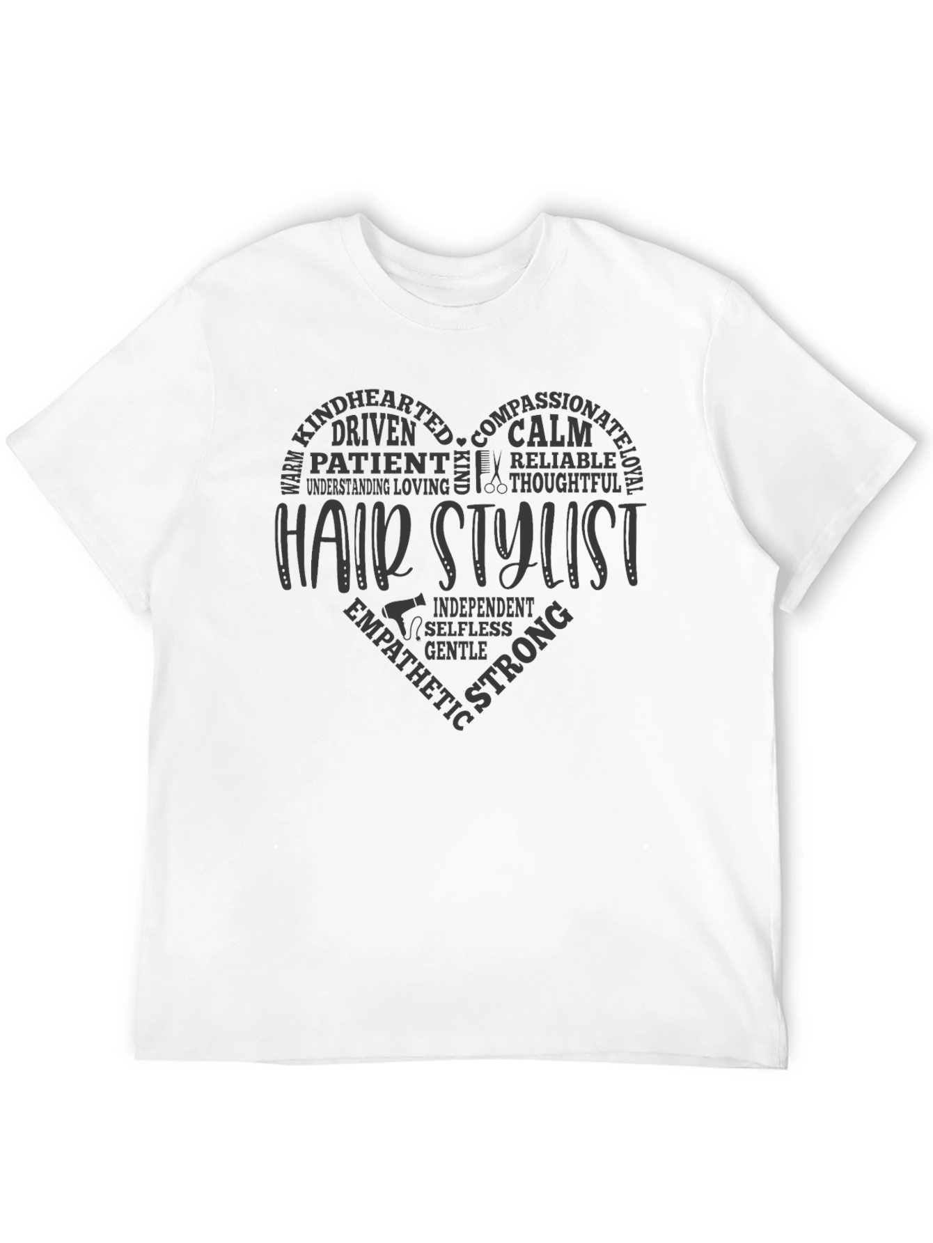 Hair Stylist Heart Graphic T-Shirt