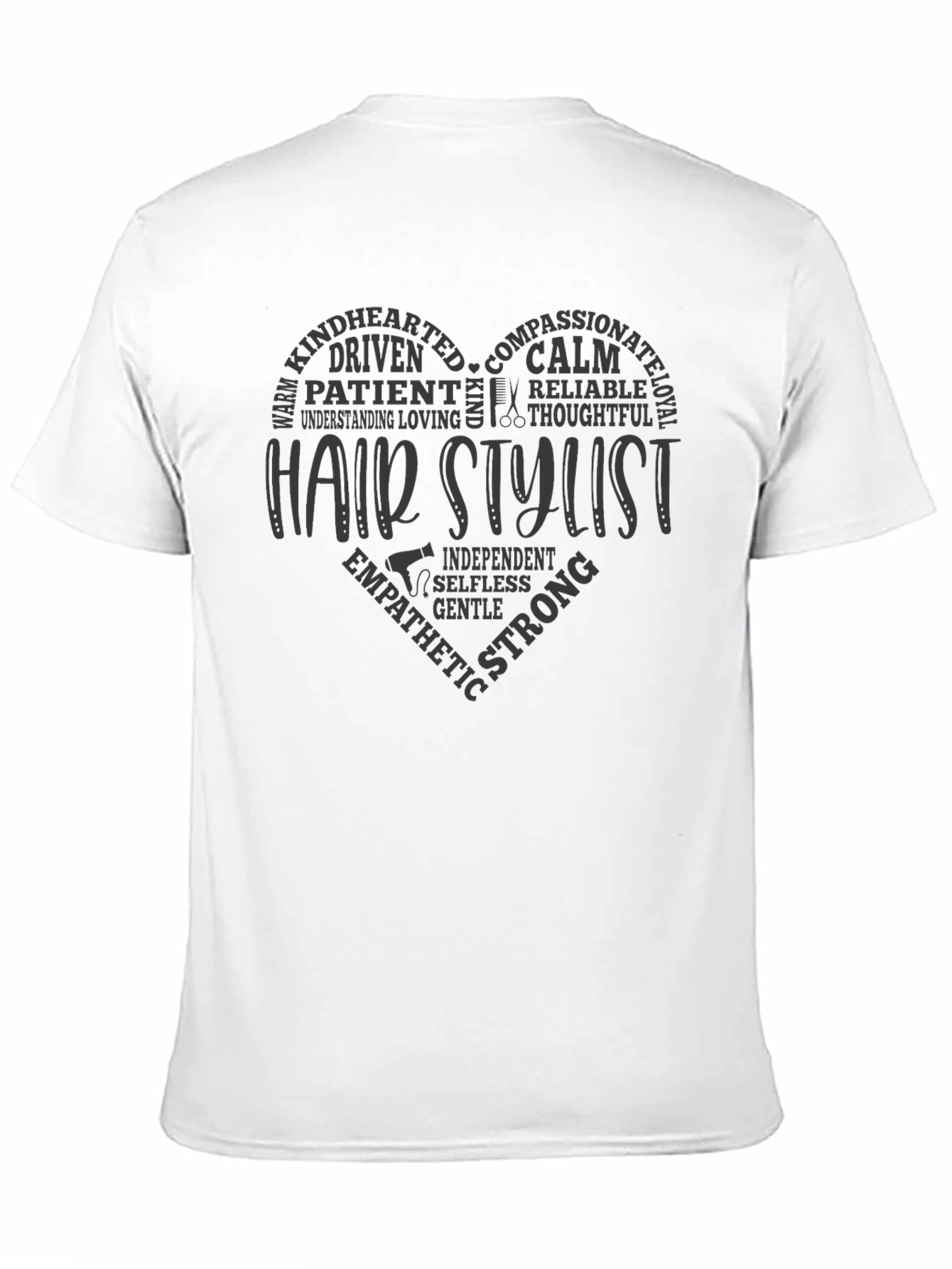 Hair Stylist Heart Graphic T-Shirt