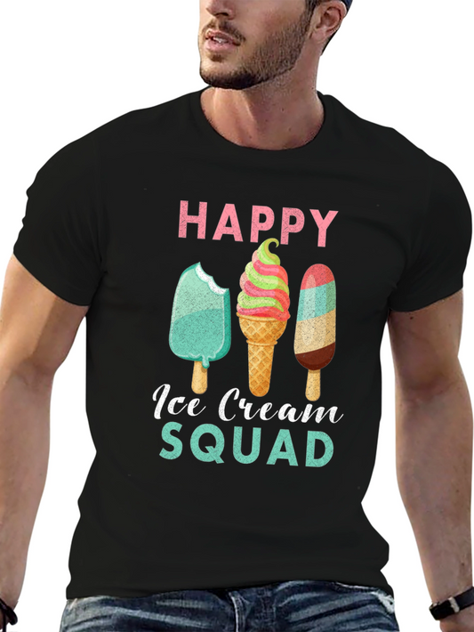 Happy Ice Cream Squad T-Shirt - Summer Fun