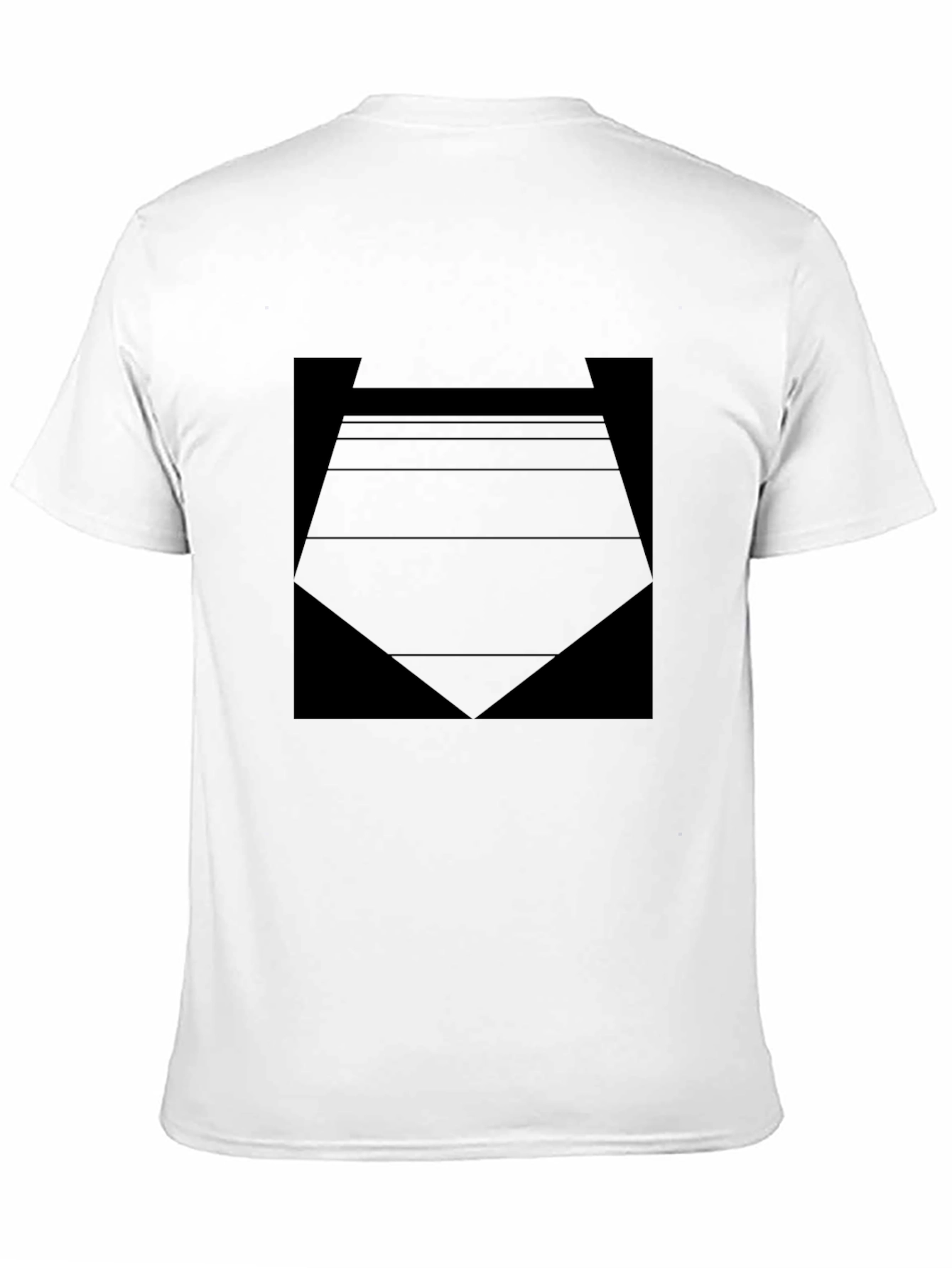Mens Black Graphic Tee - Abstract Design