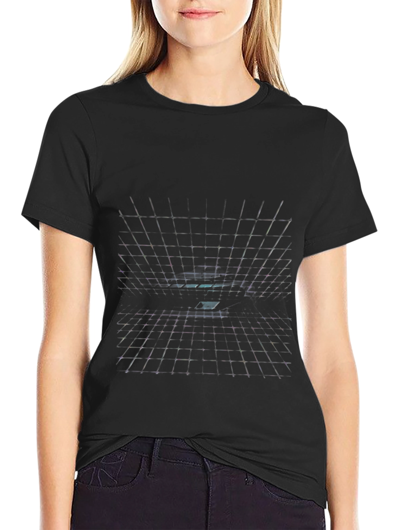 Gridscape Black Tee
